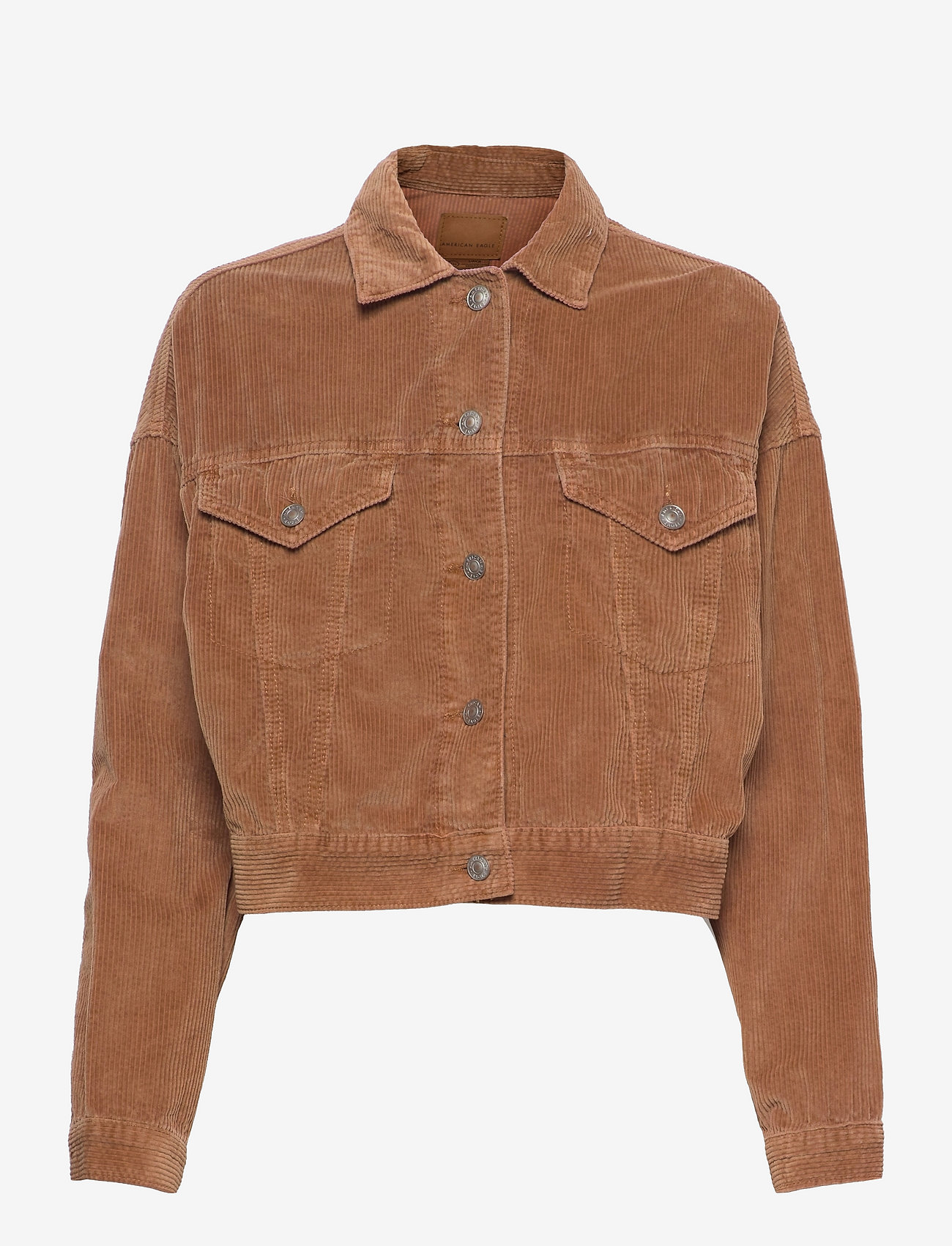 American Eagle - OVERSIZE CROP - brown - 0