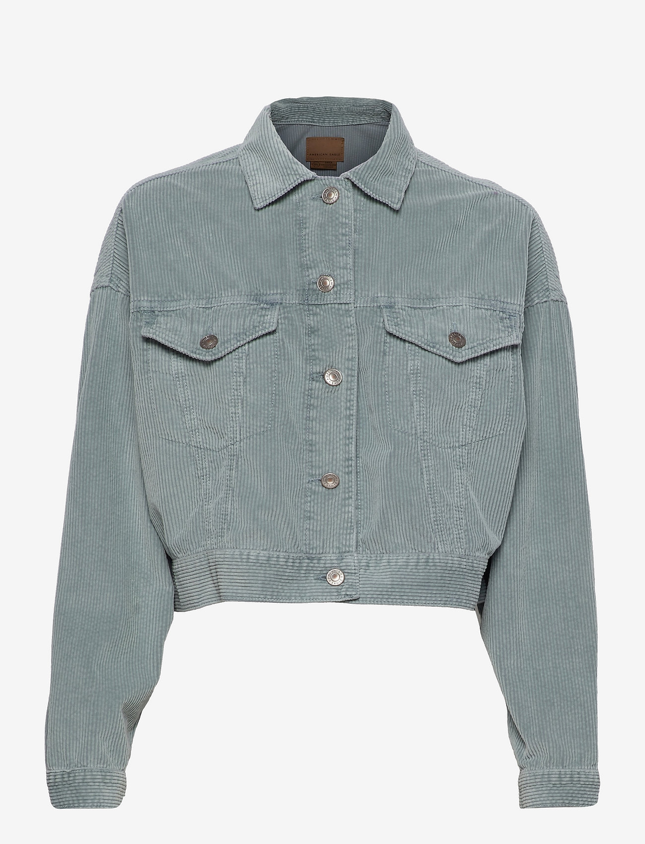 American Eagle - OVERSIZE CROP - light blue - 0