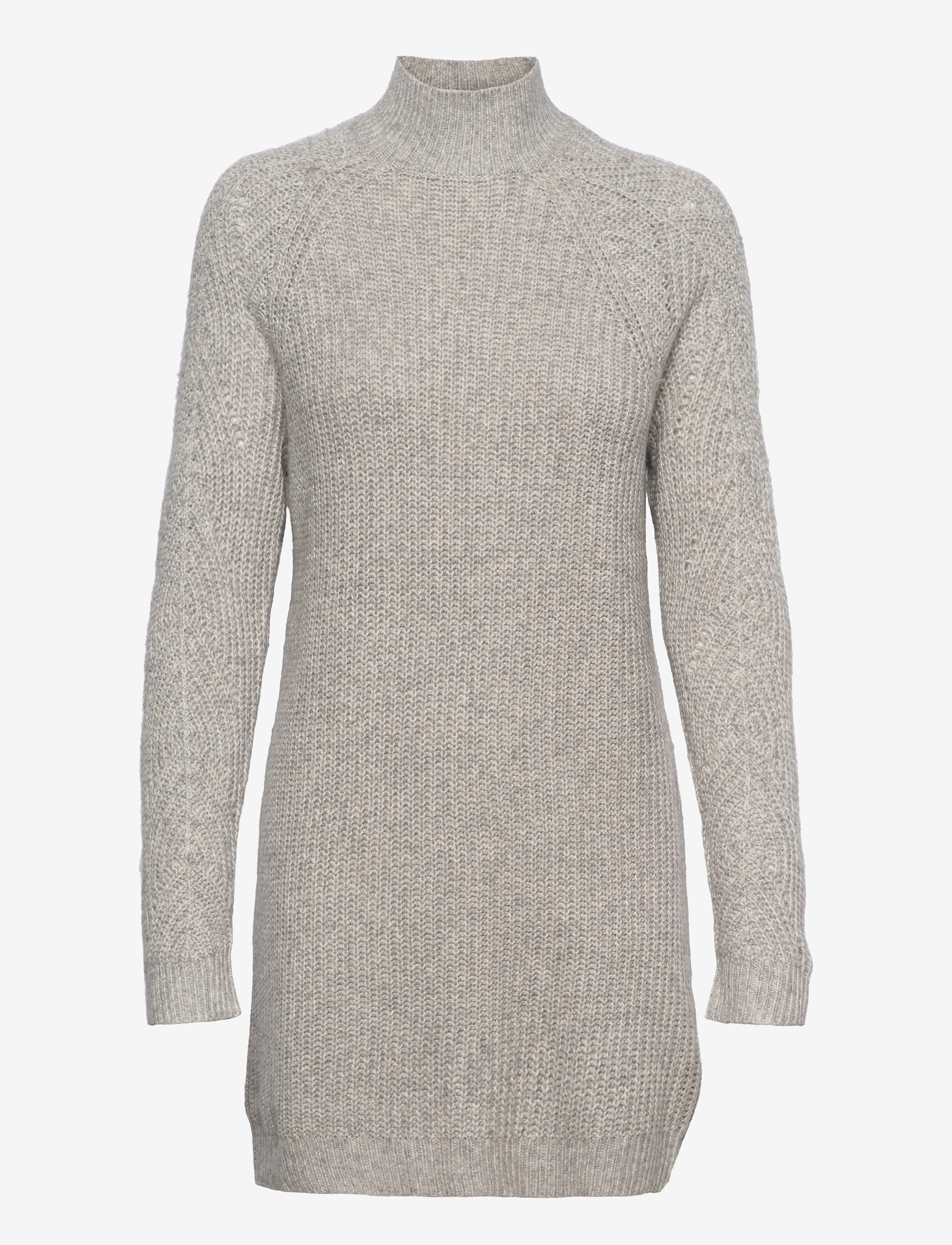 American Eagle - POINTELLE SLEEVE SWEATER DRESS - gray - 0