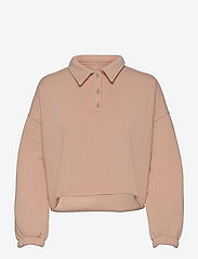 Aerie Fleece-Of-Mind Cropped Polo Sweatshirt - NATURAL NUDE