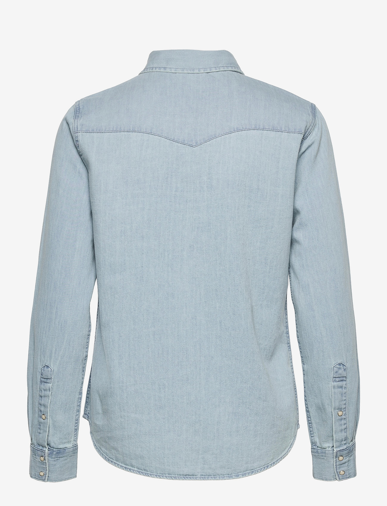 American Eagle - Aerie Long Sleeve Western Buttondown Shirt - light wash - 1