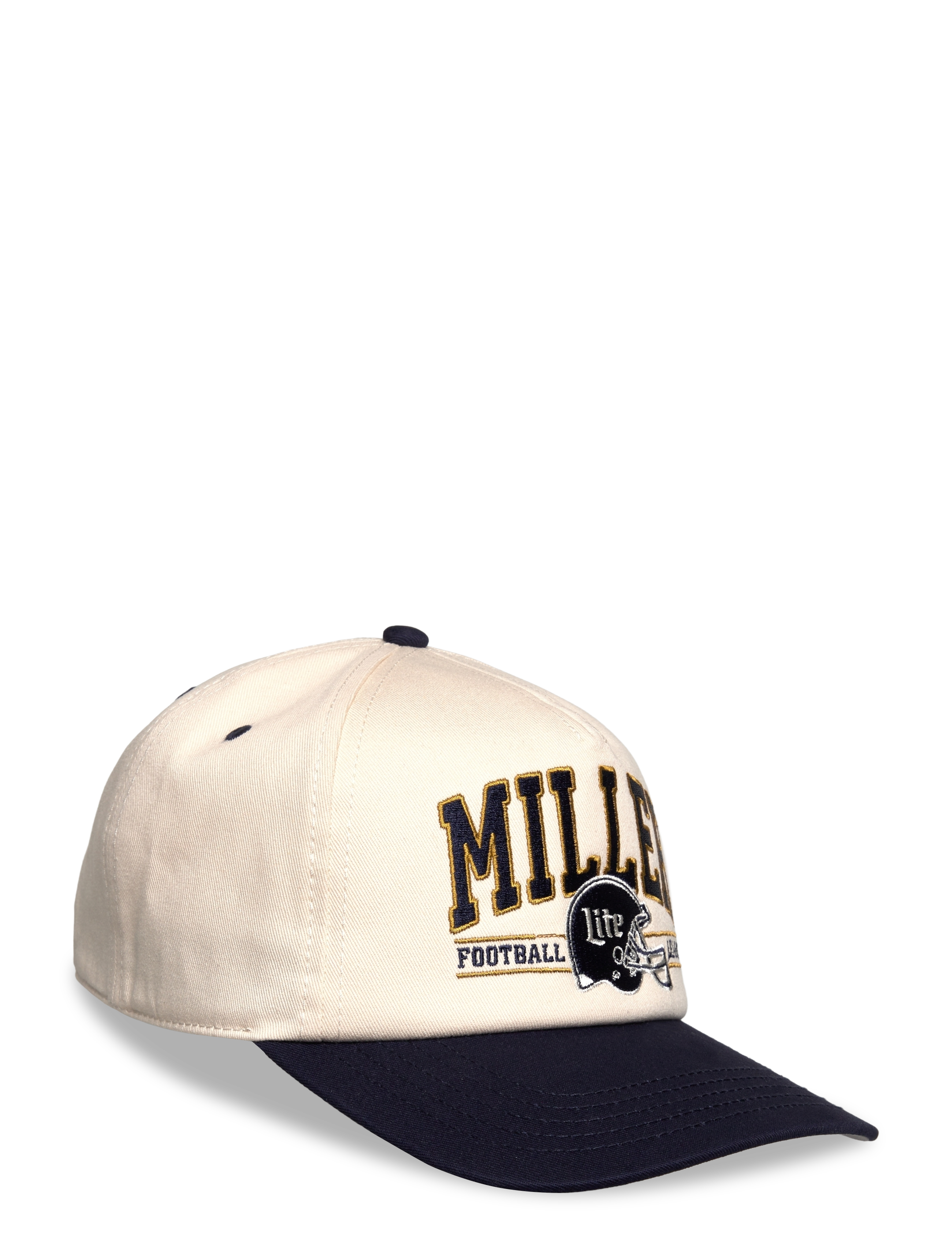 American Needle Miller Lite Roscoe Football Ivory/Navy American Needle, One Size, Navy, Hovedbeklædning > Kasketter, Herre