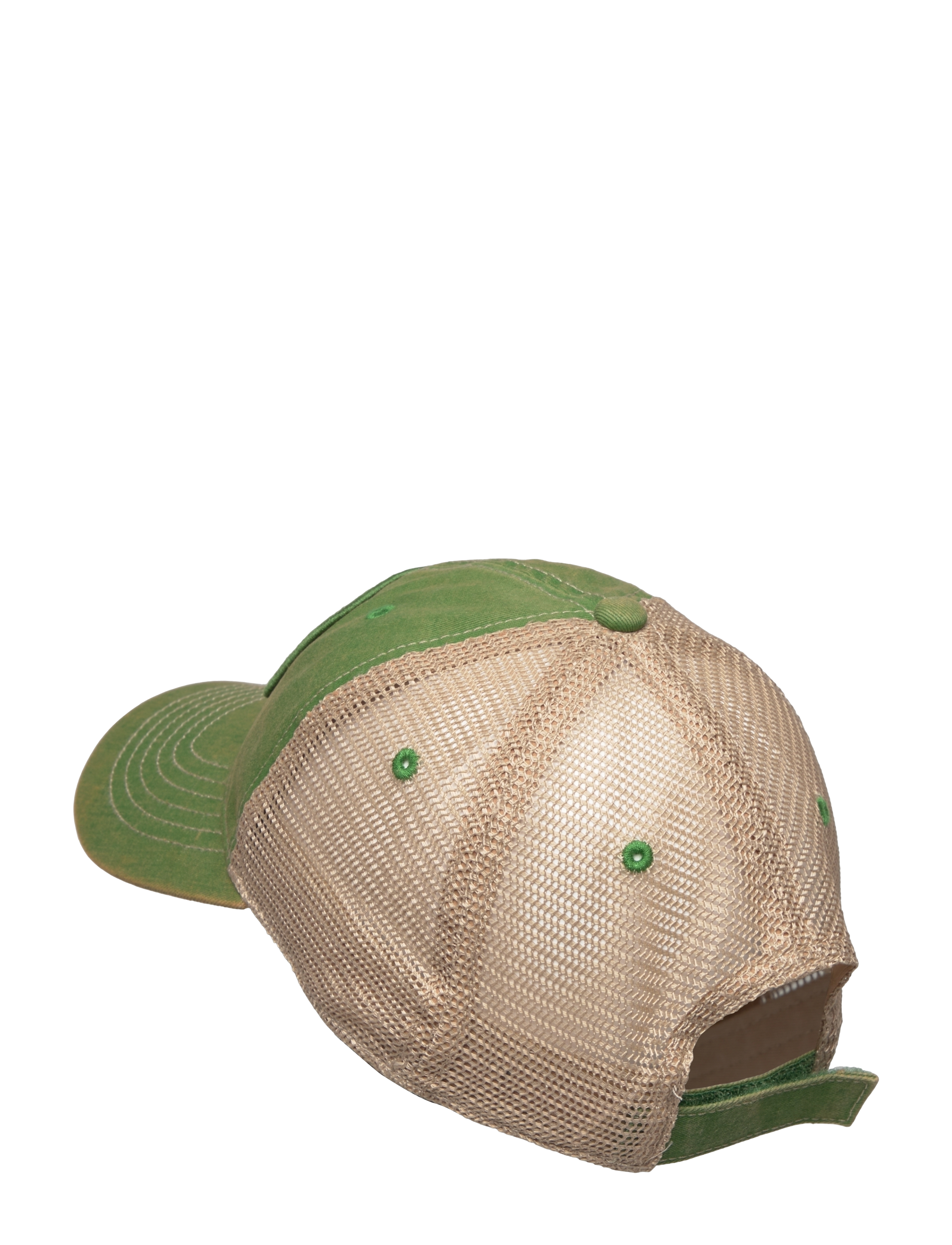 American Needle - Stone Washed Logo Mens Cap Ivory - Dark Green John Deere - casquettes - ivory - dark green - 1