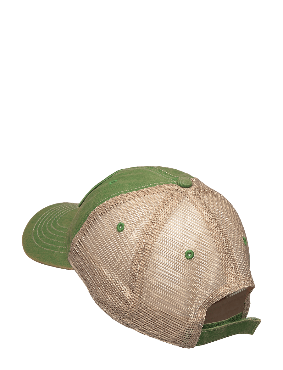 American Needle - Stone Washed Logo Mens Cap Ivory - Dark Green John Deere - kappen - ivory - dark green - 1