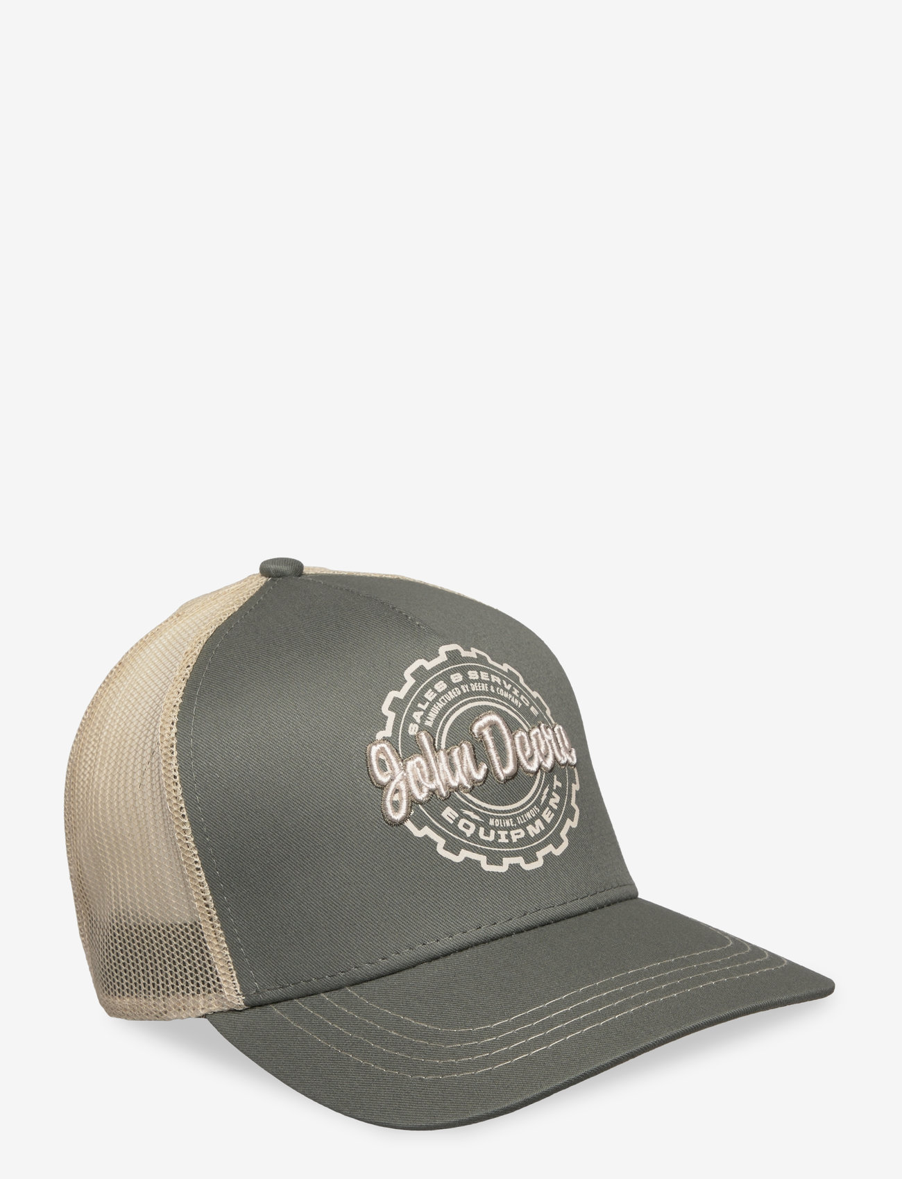 American Needle - Vintage 5 Panel Trucker Olive John Deere - kepurės su snapeliu - olive - 0
