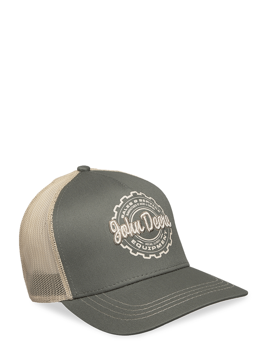 American Needle - Vintage 5 Panel Trucker Olive John Deere - kappen - olive - 0
