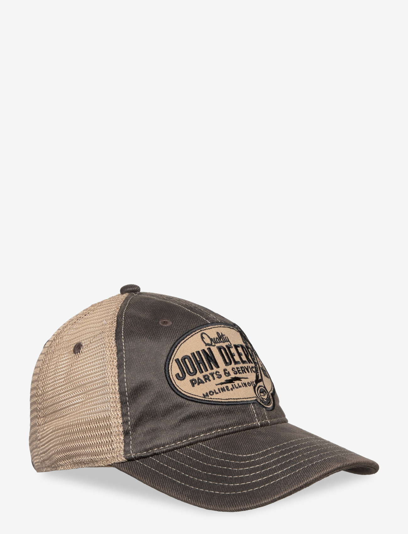 American Needle - 6 Panel Chan & Mesh Unstruct Beige - Grey John Deere - kasketter - beige - grey - 0