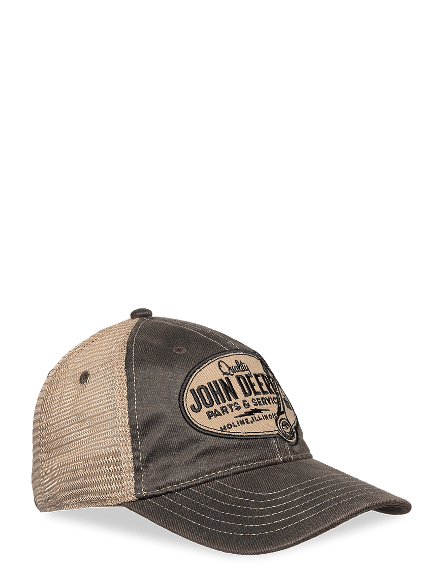 American Needle - 6 Panel Chan & Mesh Unstruct Beige - Grey John Deere - kappen - beige - grey - 0