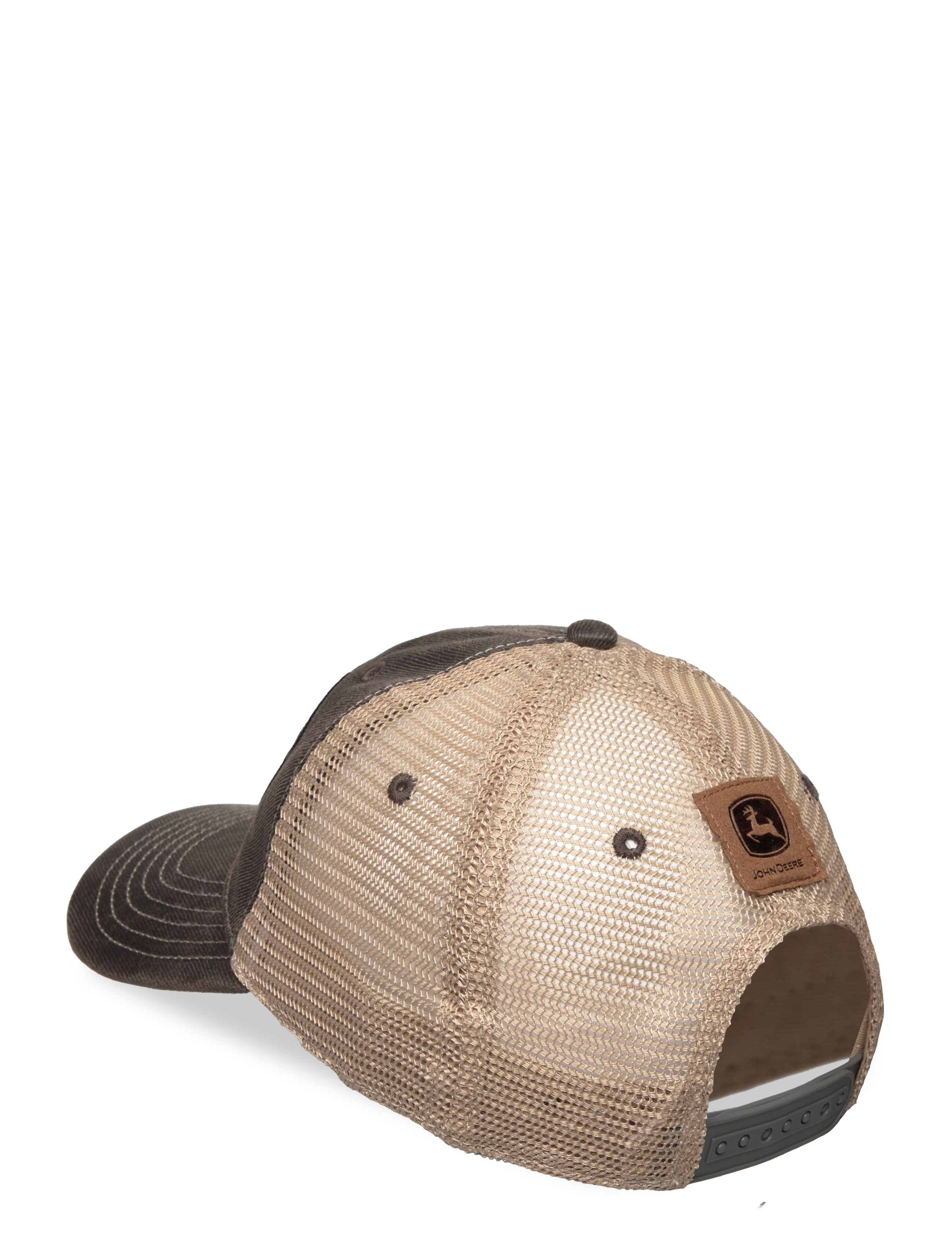 American Needle - 6 Panel Chan & Mesh Unstruct Beige - Grey John Deere - laveste priser - beige - grey - 1