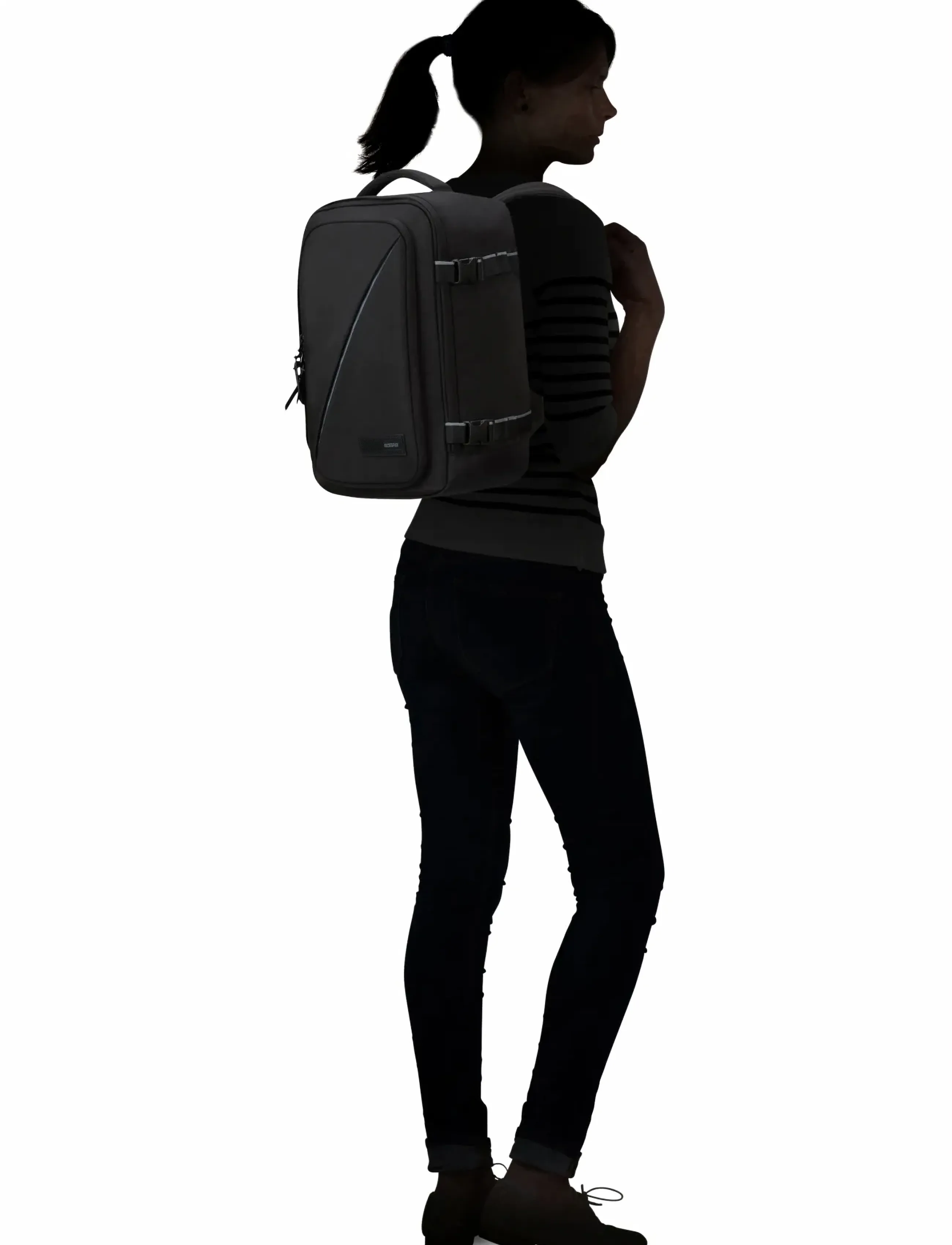 American Tourister TAKE2CABIN CASUAL BACKPACK S - Urlaubsfavoriten - BLACK / black