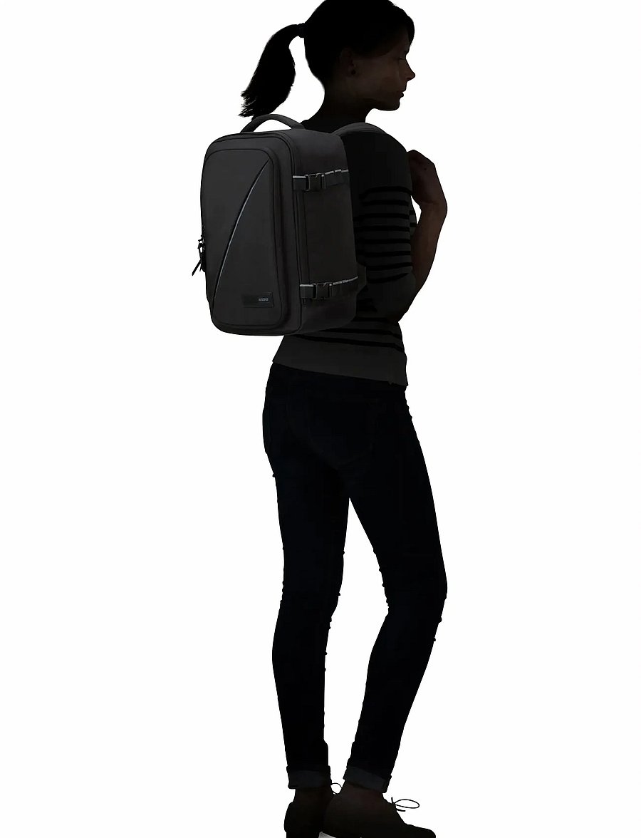 American Tourister - TAKE2CABIN CASUAL BACKPACK S - les essentiels de vacances - black - 0