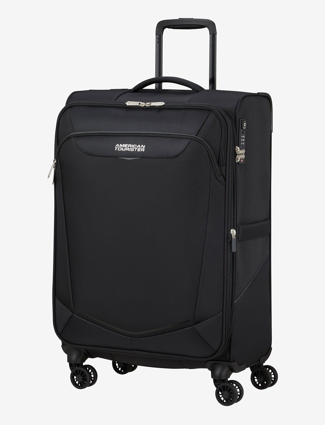 American Tourister - SUMMERRIDE SPINNER M EXP TSA - håndbaggage - black - 1