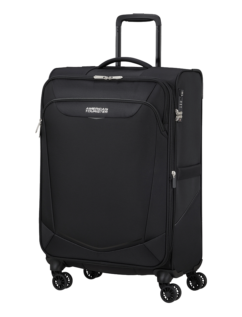 American Tourister - SUMMERRIDE SPINNER M EXP TSA - håndbaggage - black - 1
