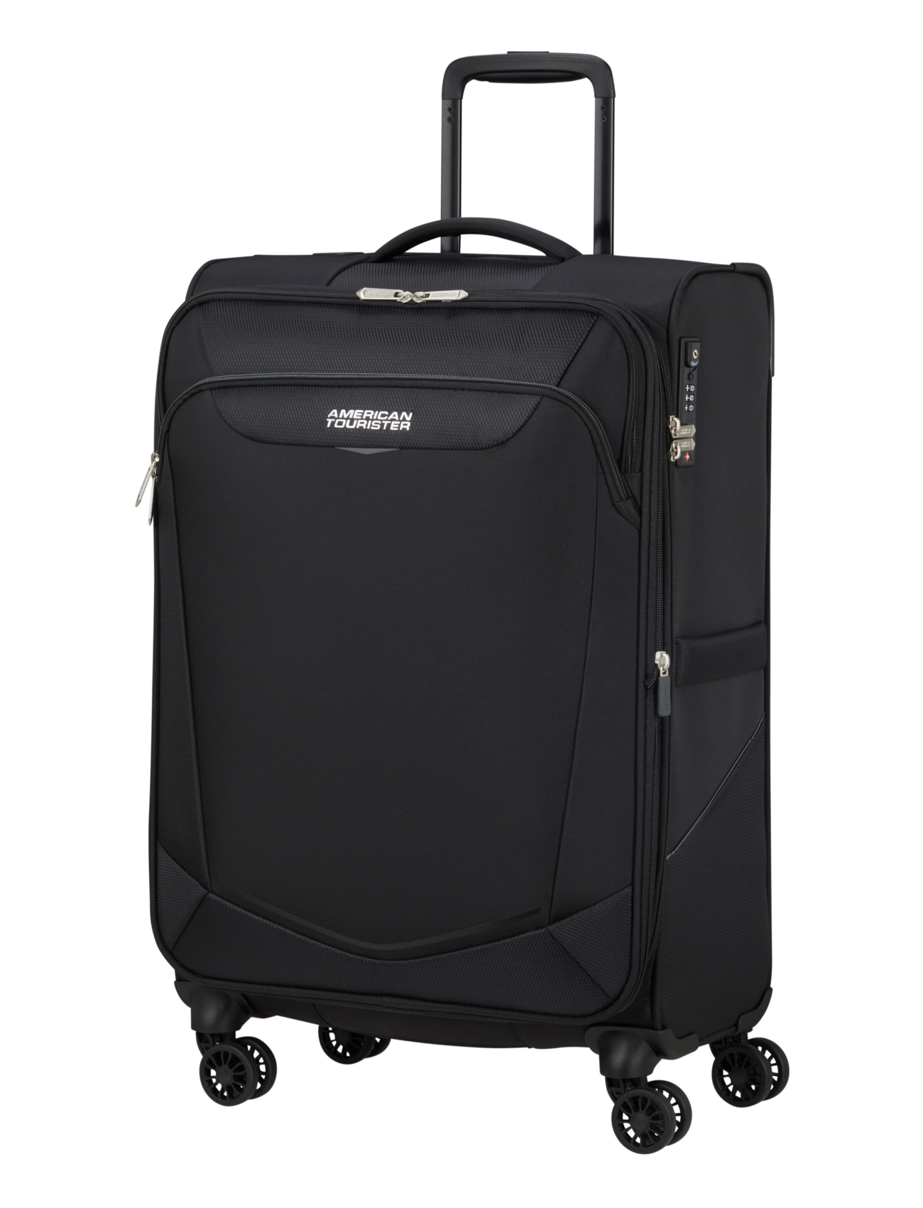 American Tourister - SUMMERRIDE SPINNER M EXP TSA - extra stórar ferðatöskur - black - 1