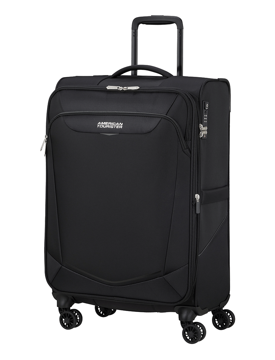 American Tourister - SUMMERRIDE SPINNER M EXP TSA - extra stórar ferðatöskur - black - 1