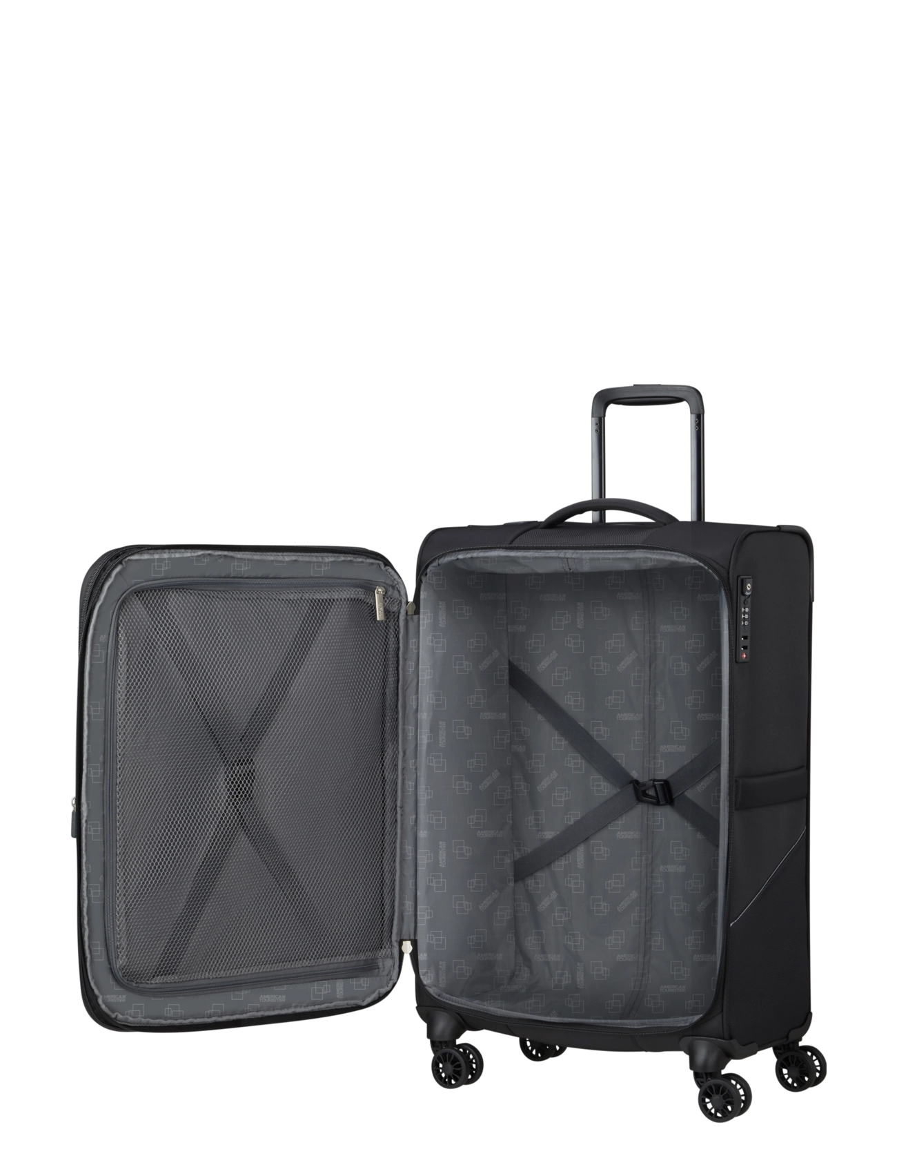 American Tourister - SUMMERRIDE SPINNER M EXP TSA - extra stórar ferðatöskur - black - 5