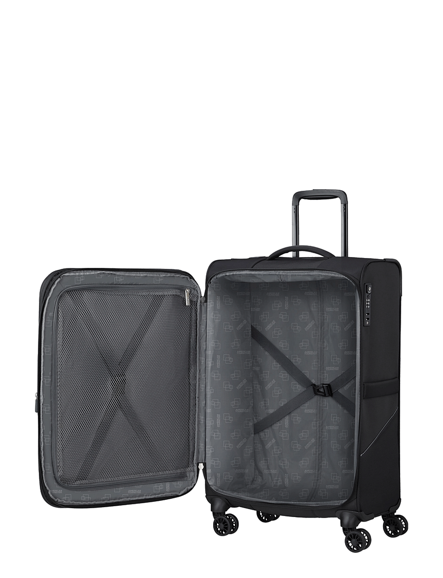 American Tourister - SUMMERRIDE SPINNER M EXP TSA - extra stórar ferðatöskur - black - 5