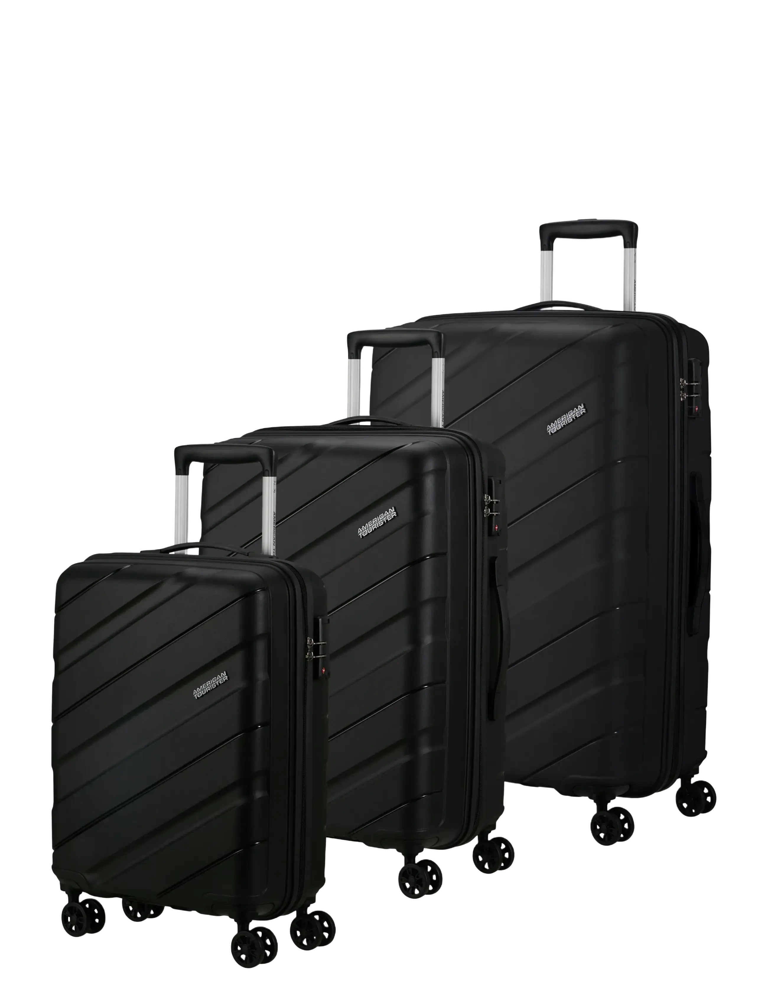 American Tourister JETDRIVER 3.0 3 PC SET A BLACK - American Tourister - BLACK / black
