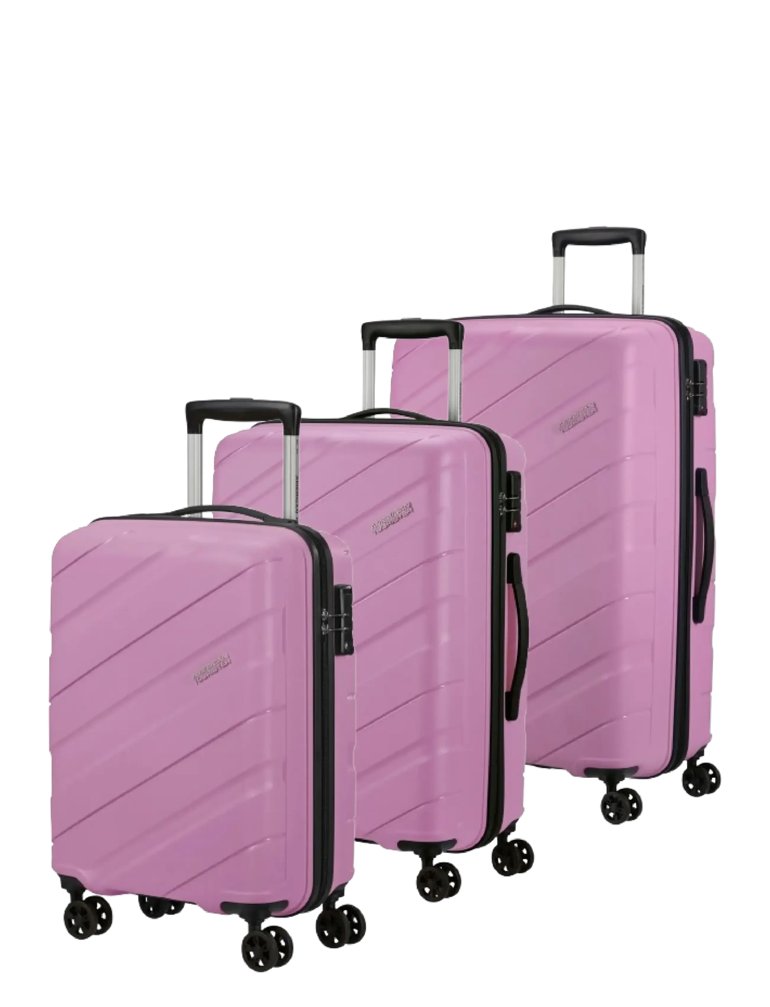 AMERICAN TOURISTER Jetdriver 3.0 3 Pc Set A Schwarz Pink - One Size - Herren