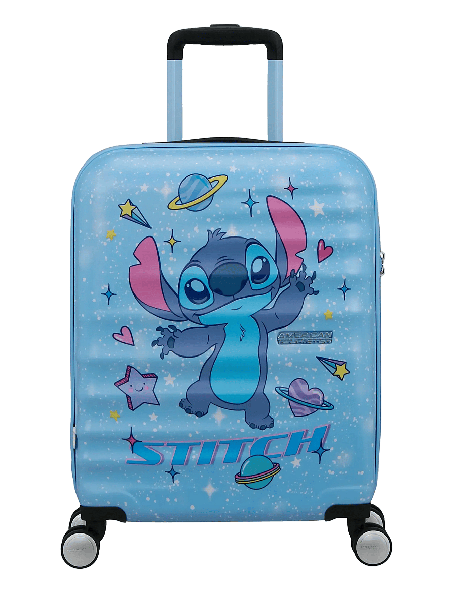 American Tourister - WAVEBREAKER DISNEY-SPIN.55/20 TSA DISNEY - sacs de voyage pour les enfants - stitch universe - 0