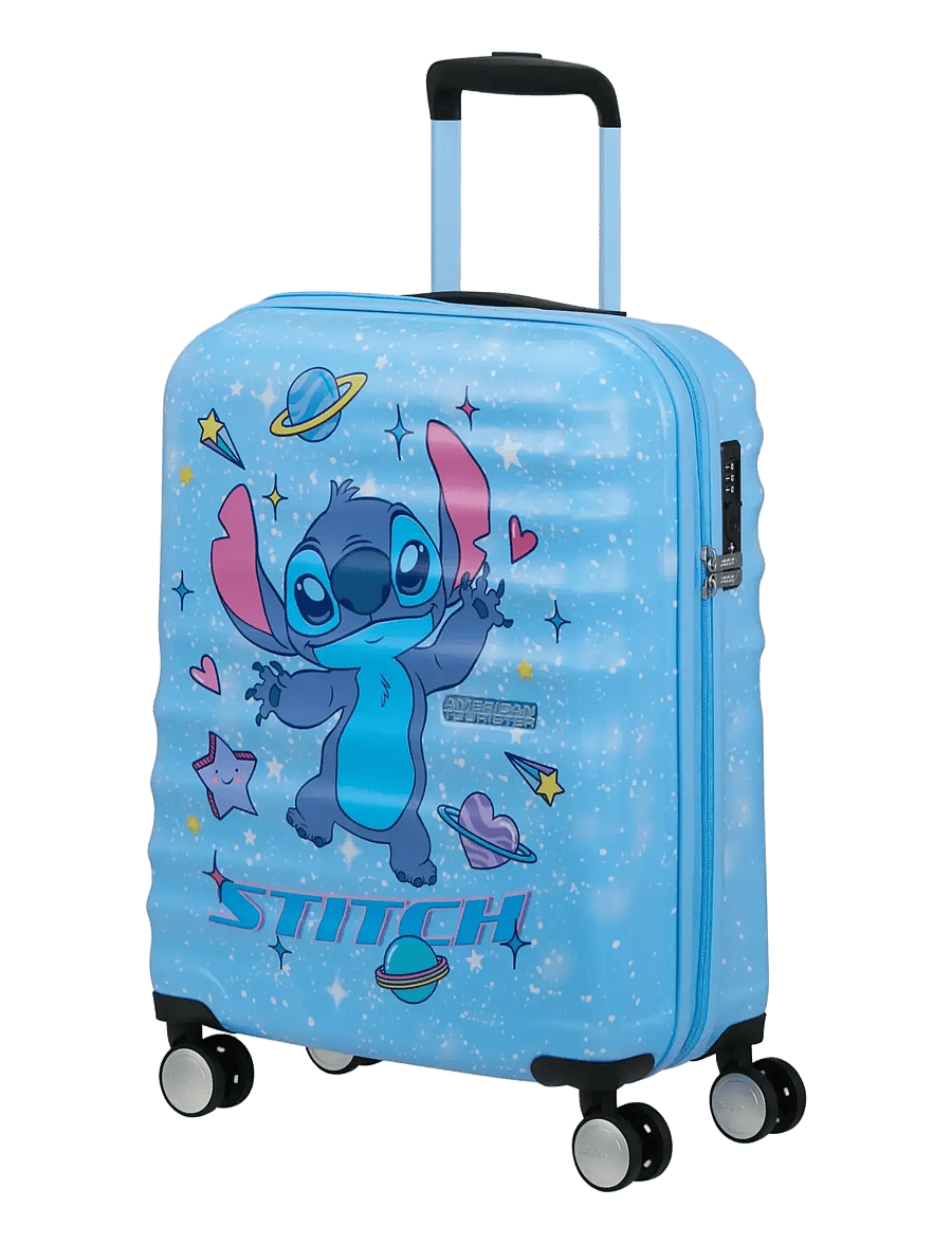 American Tourister - WAVEBREAKER DISNEY-SPIN.55/20 TSA DISNEY - sacs de voyage pour les enfants - stitch universe - 1