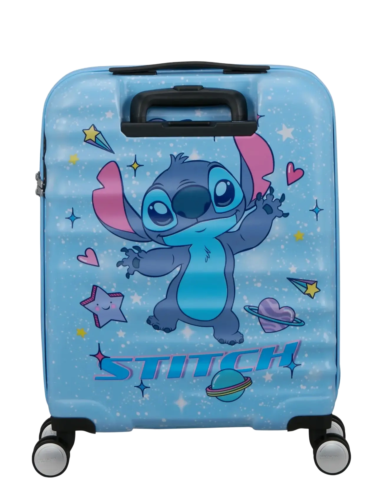 American Tourister - WAVEBREAKER DISNEY-SPIN.55/20 TSA DISNEY - sacs de voyage pour les enfants - stitch universe - 2