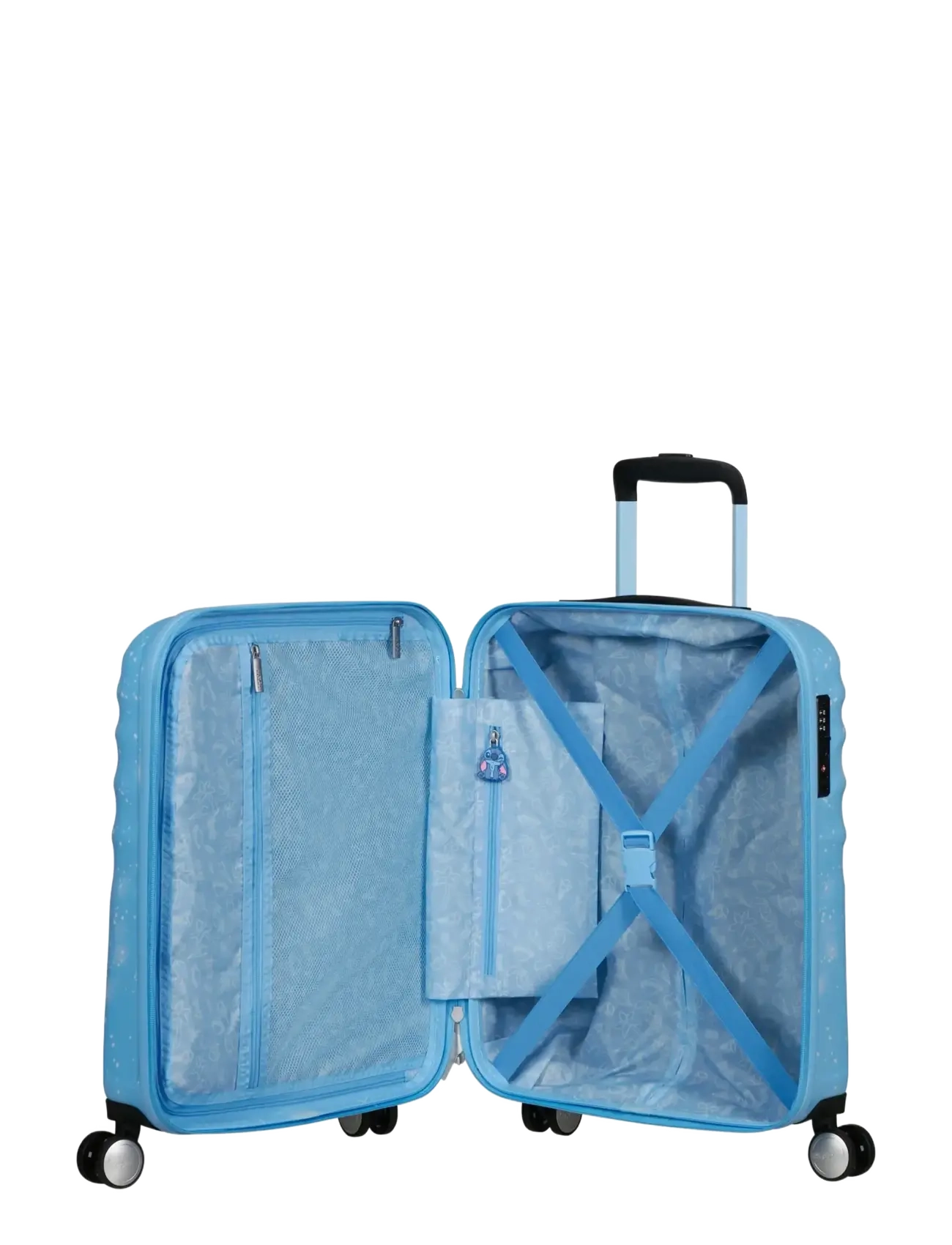 American Tourister - WAVEBREAKER DISNEY-SPIN.55/20 TSA DISNEY - sacs de voyage pour les enfants - stitch universe - 3