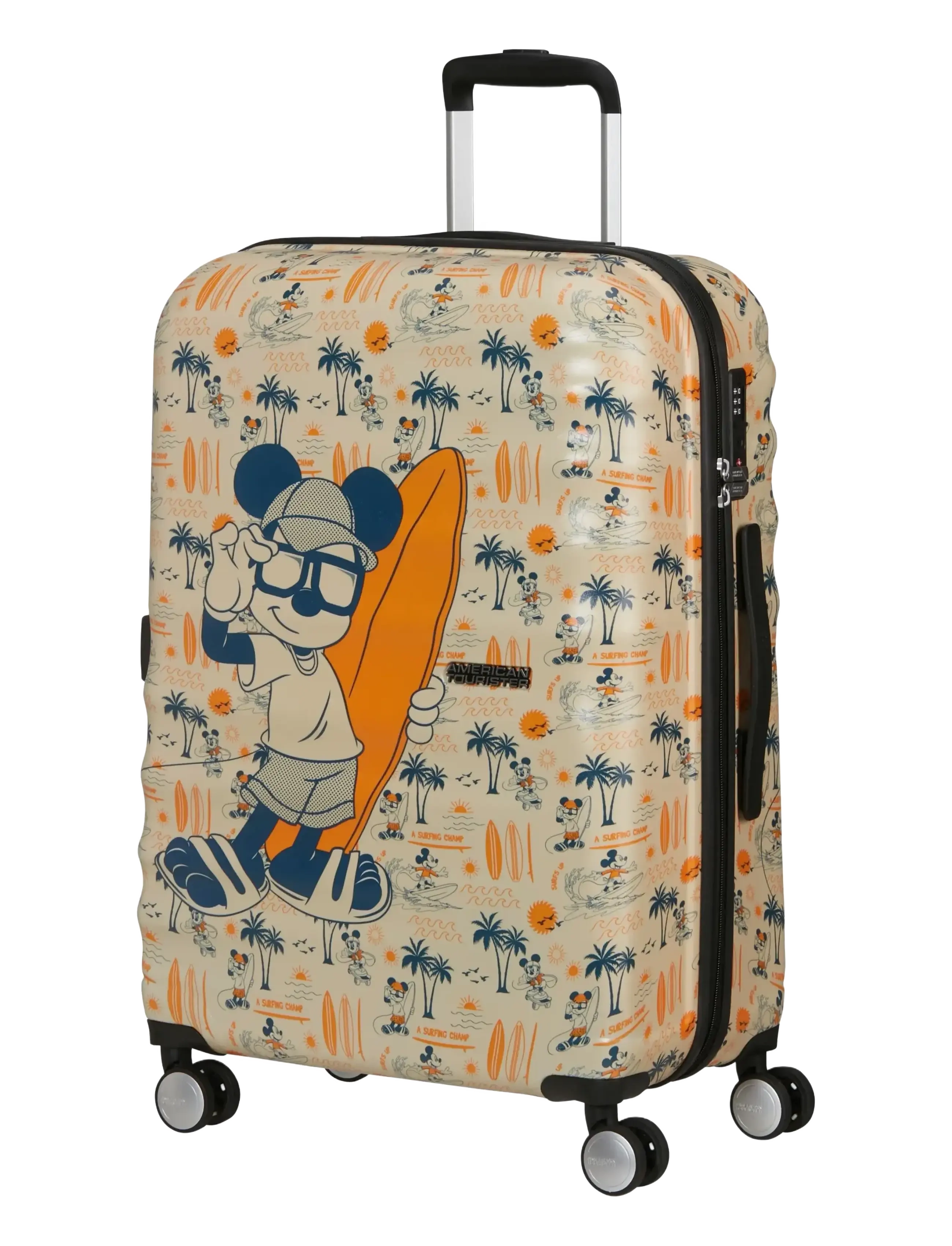American Tourister - WAVEBREAKER DISNEY-SPIN.67/24 TSA DISNEY - rejsetasker til børn - mickey super surfer - 1