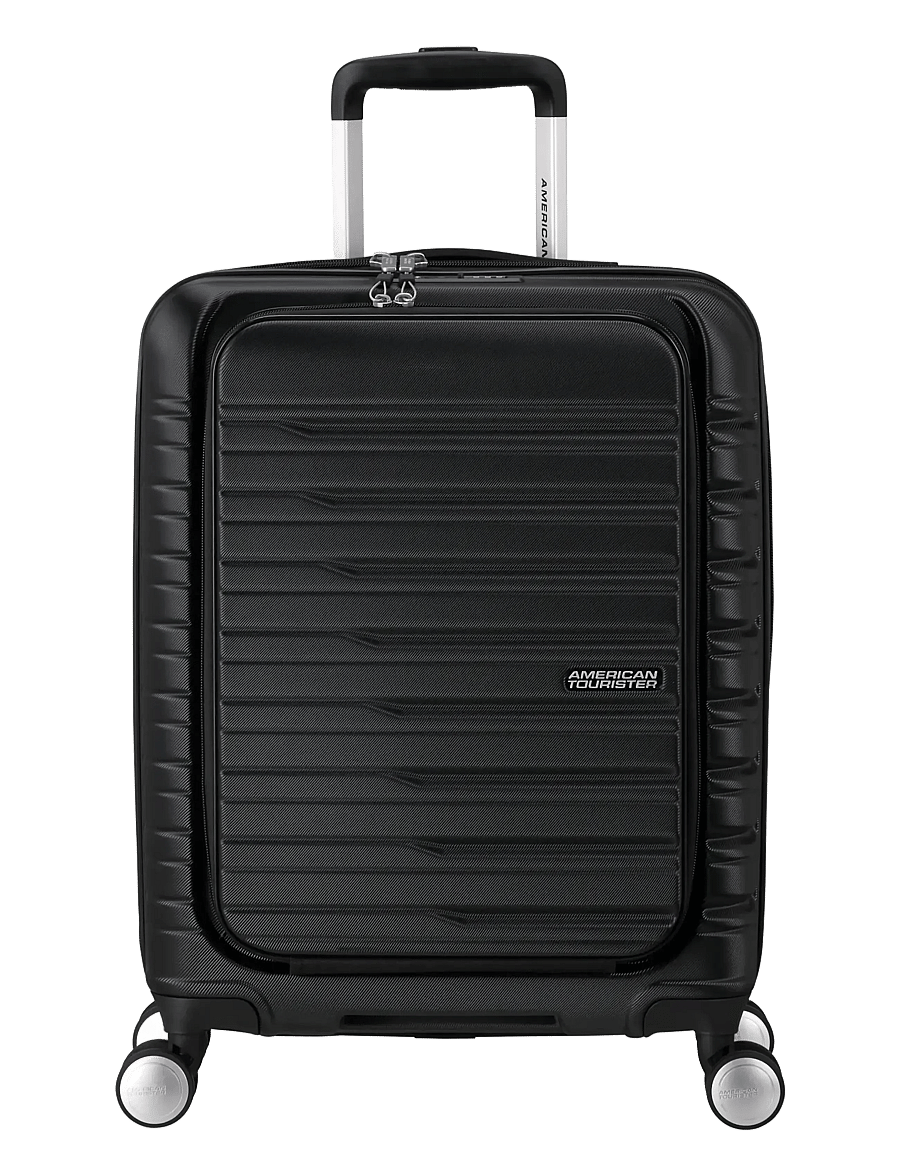 American Tourister - Flashline SPIN. 55/20 FRONTLOADER - handgepäckkoffer - shadow black - 0