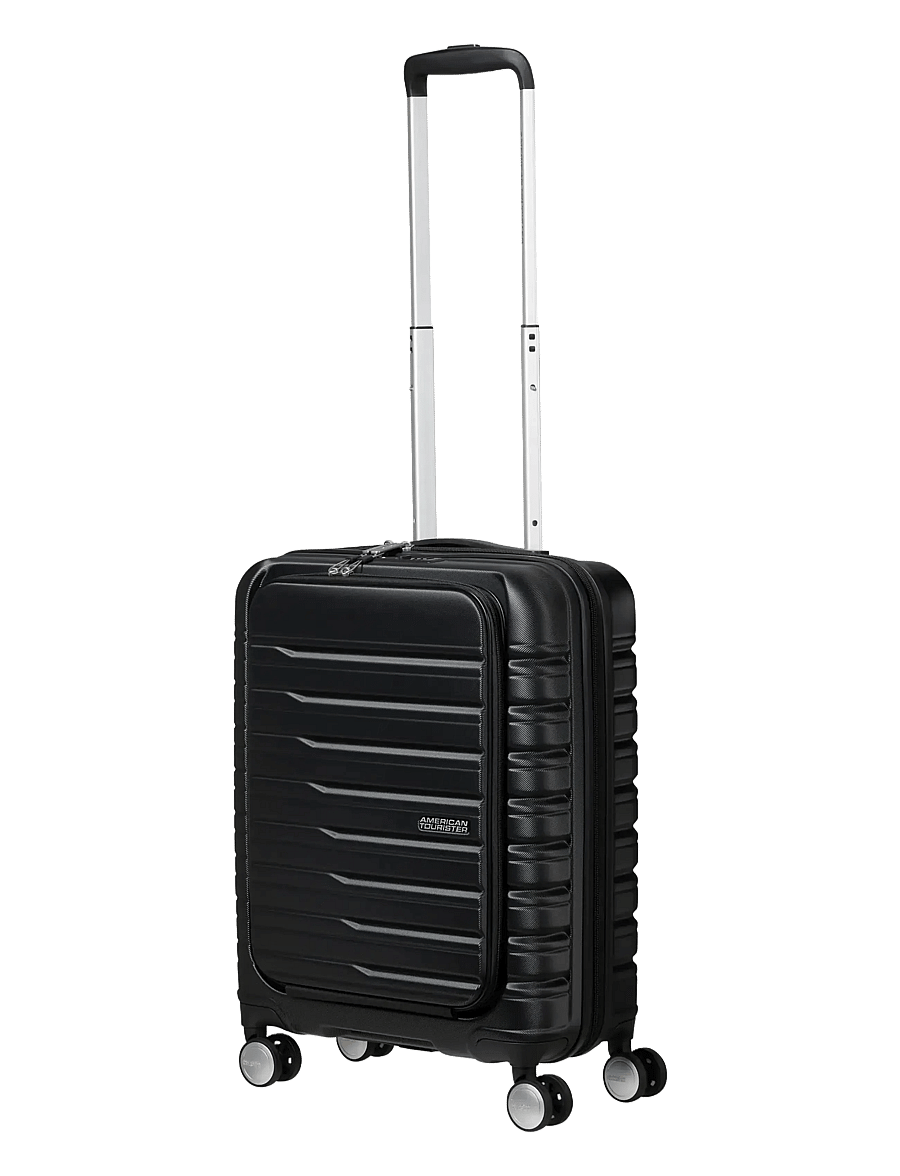 American Tourister - Flashline SPIN. 55/20 FRONTLOADER - handgepäckkoffer - shadow black - 1