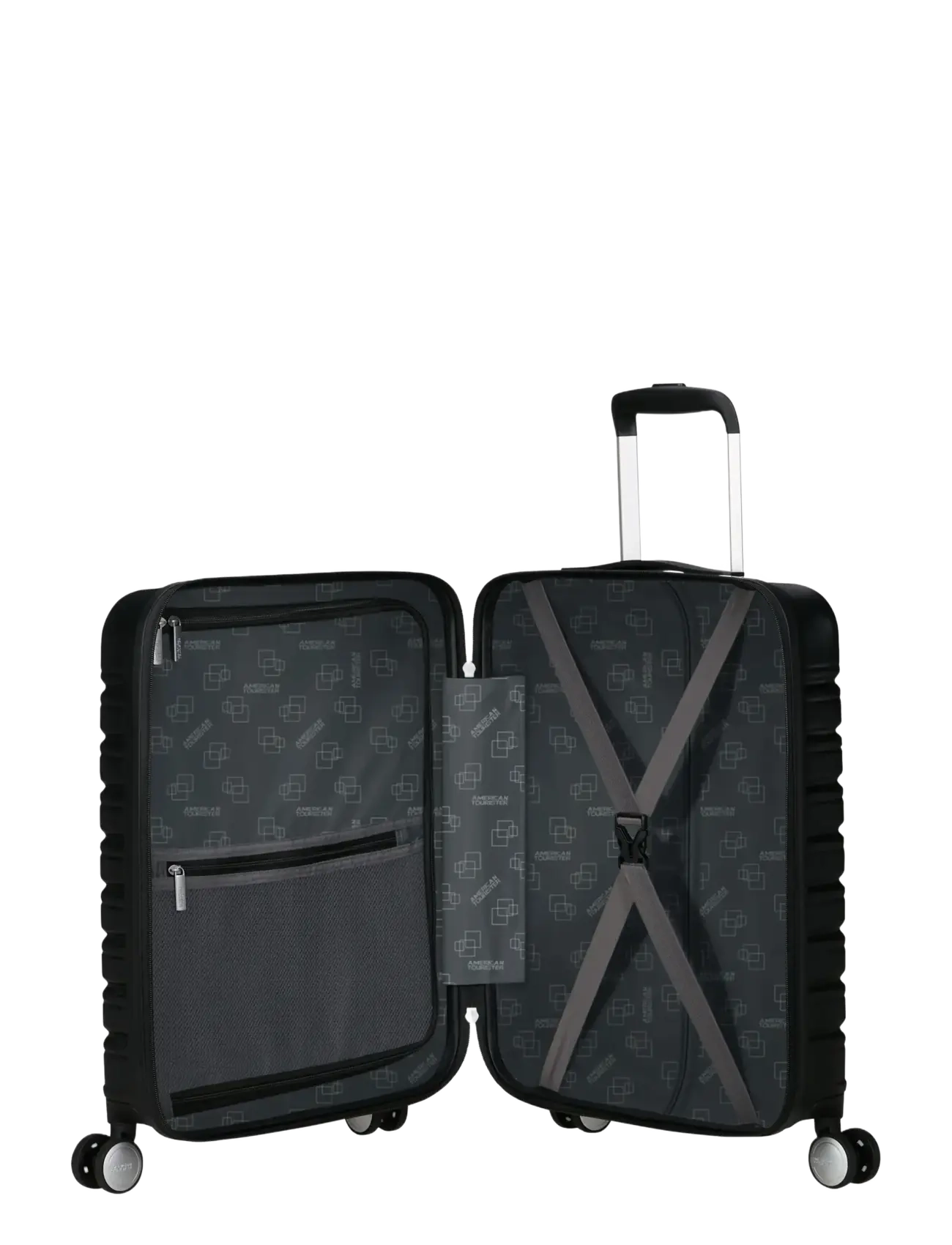 American Tourister - Flashline SPIN. 55/20 FRONTLOADER - handgepäckkoffer - shadow black - 2