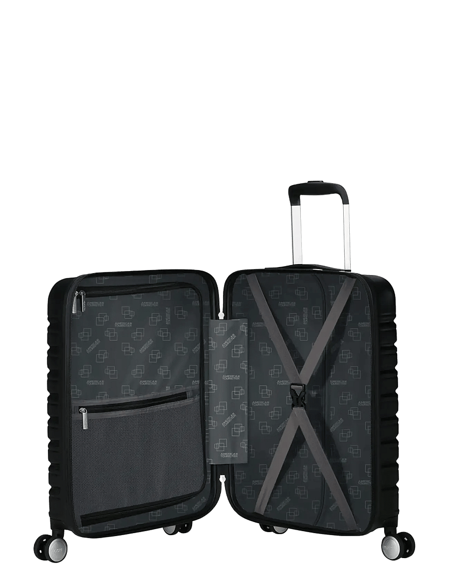 American Tourister - Flashline SPIN. 55/20 FRONTLOADER - handgepäckkoffer - shadow black - 2