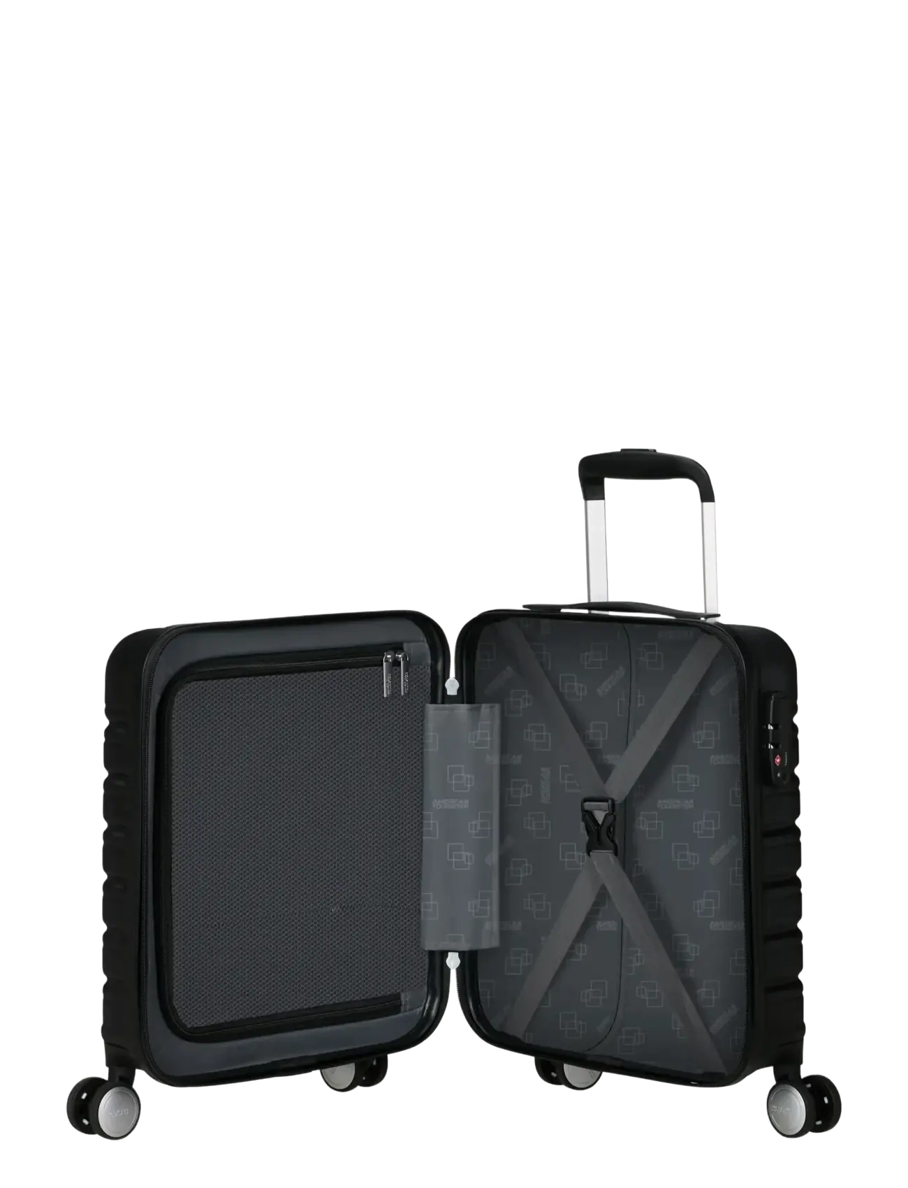 American Tourister - Flashline SPINNER UNDERSEATER - pilot- og businesskufferter - shadow black - 2