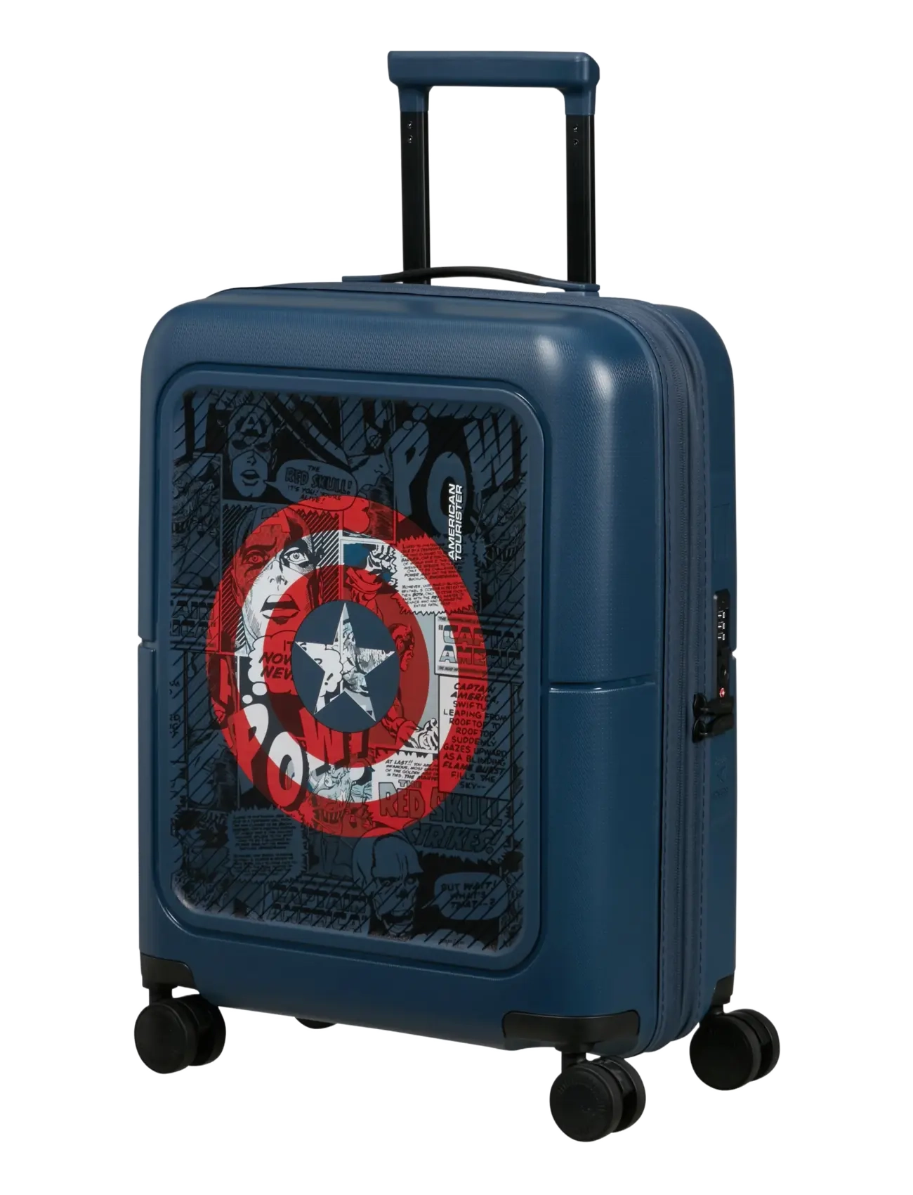 American Tourister - SPIN.55/20 EXP TSA MARVEL - reisikohvrid lastele - capt america shield - 2