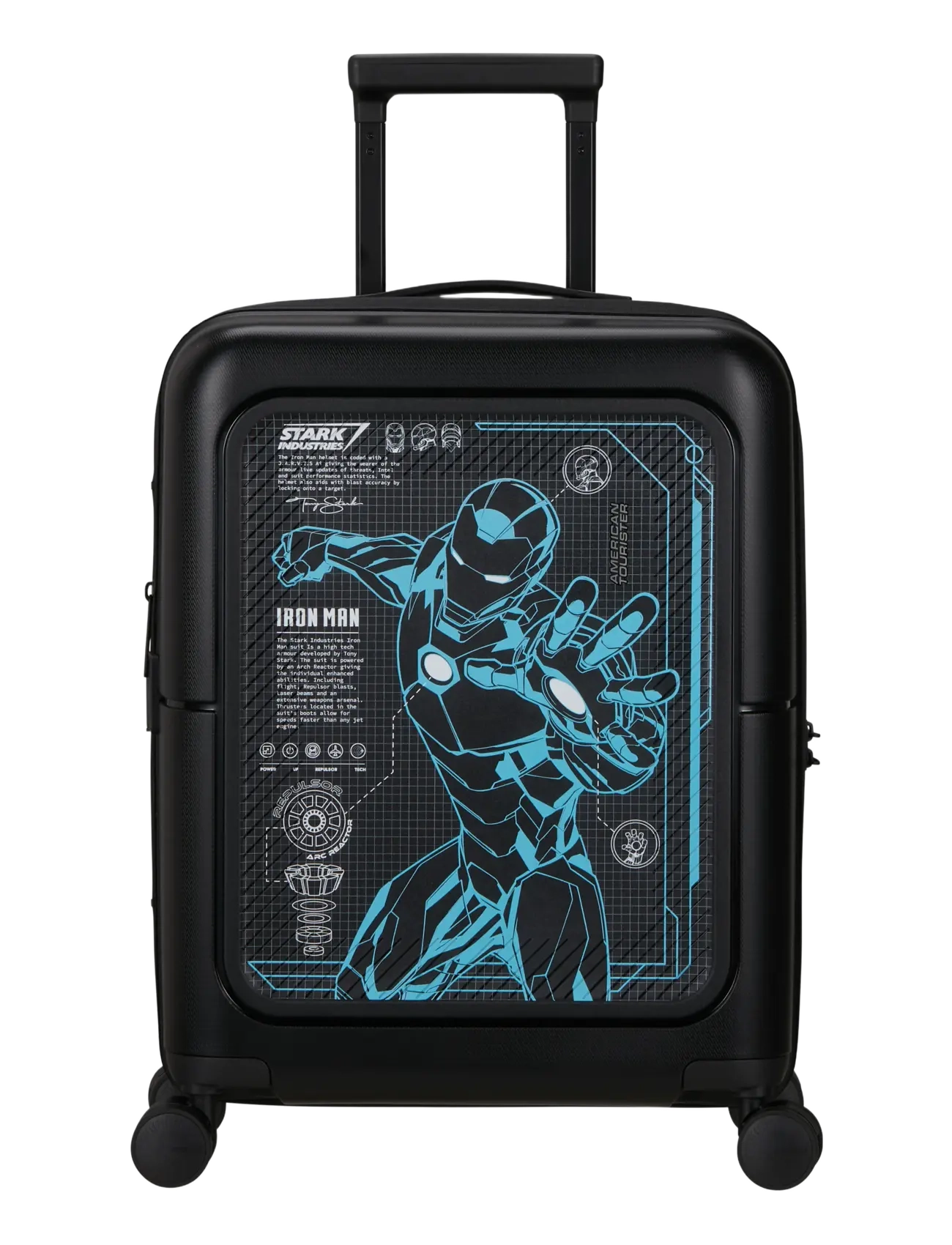 American Tourister SPIN.55/20 EXP TSA MARVEL - Resväskor - IRON MAN / black