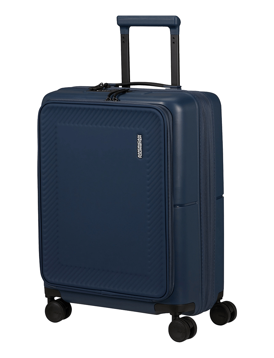 American Tourister - DASHPOP SPINNER 55/20 EXP FRONTL - handfarangurstöskur - midnight blue - 2