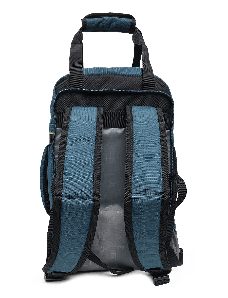 American Tourister - TAKE2CABIN BACKPACK/WH S (Ryan Air Cabin Size) - handgepäck-rucksäcke - harbor blue - 2