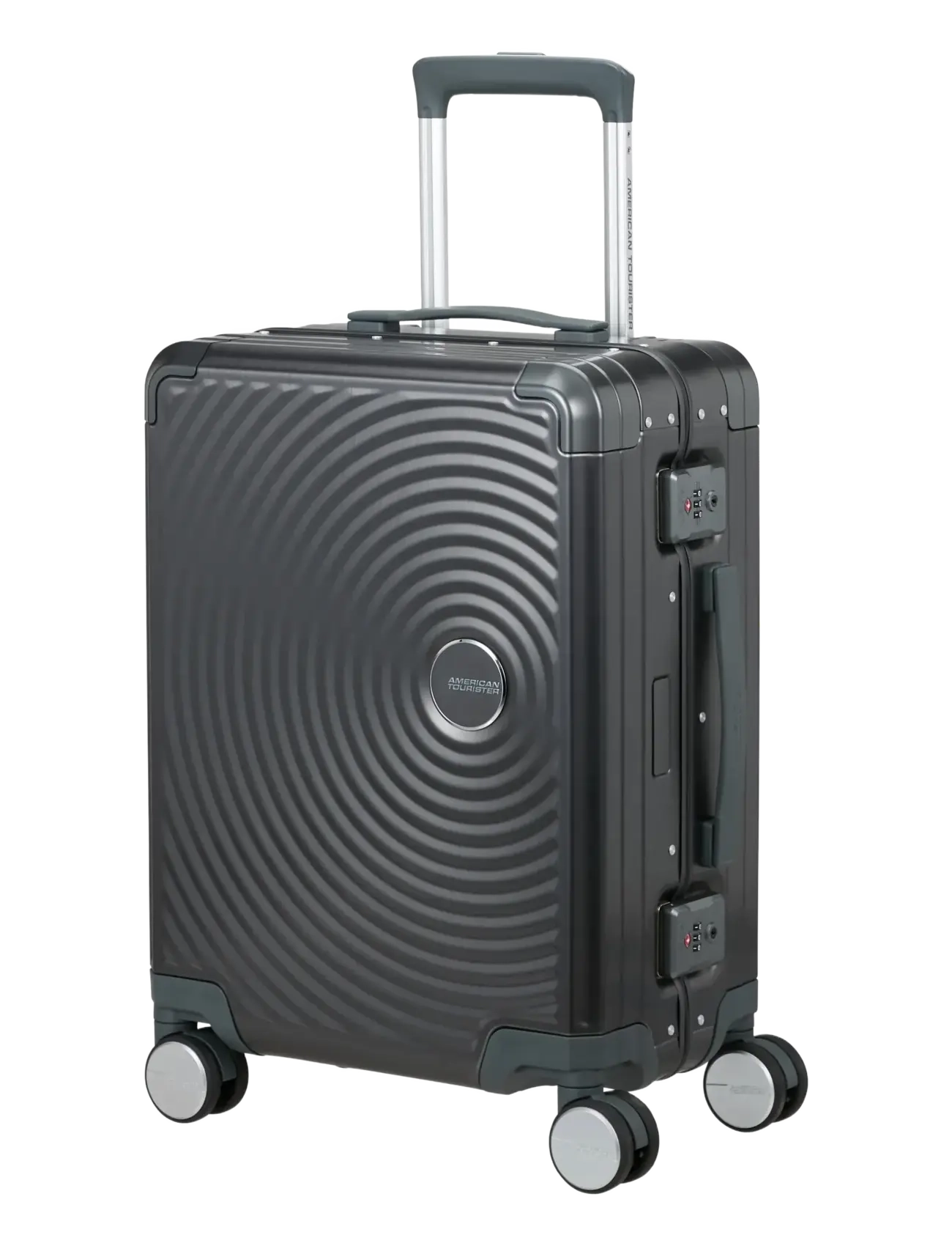 American Tourister - SOUNDBOX ALU SPINNER 55 - handbagagekoffers - black - 1