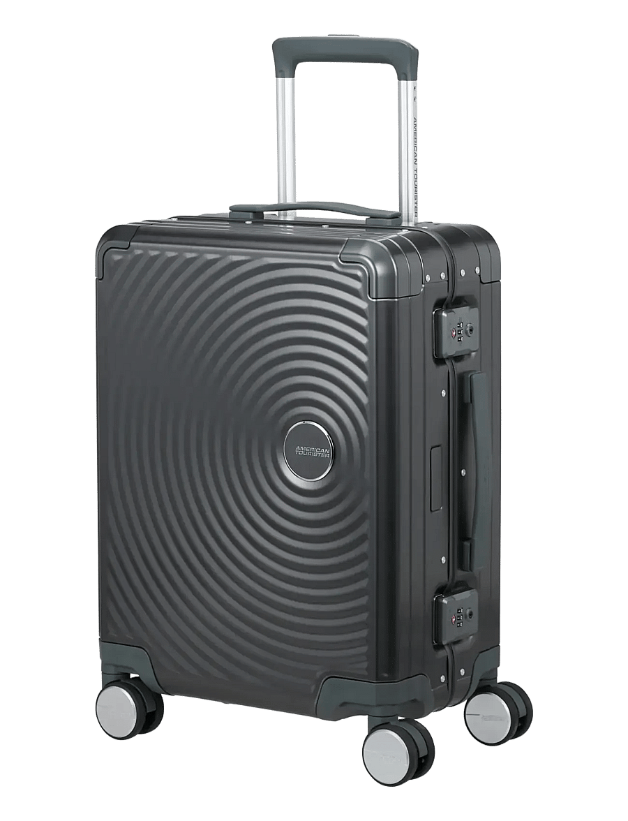 American Tourister - SOUNDBOX ALU SPINNER 55 - käsipagasi kohvrid - black - 1
