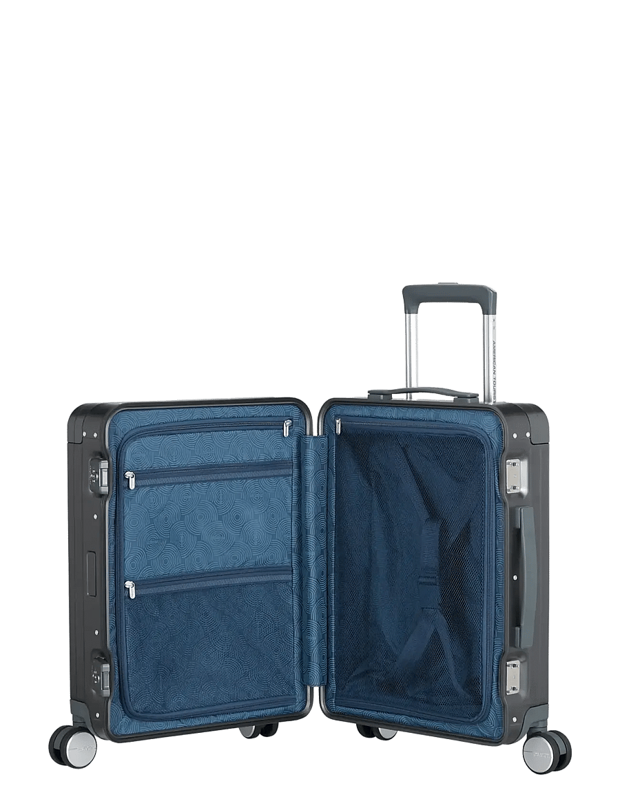 American Tourister - SOUNDBOX ALU SPINNER 55 - käsipagasi kohvrid - black - 3