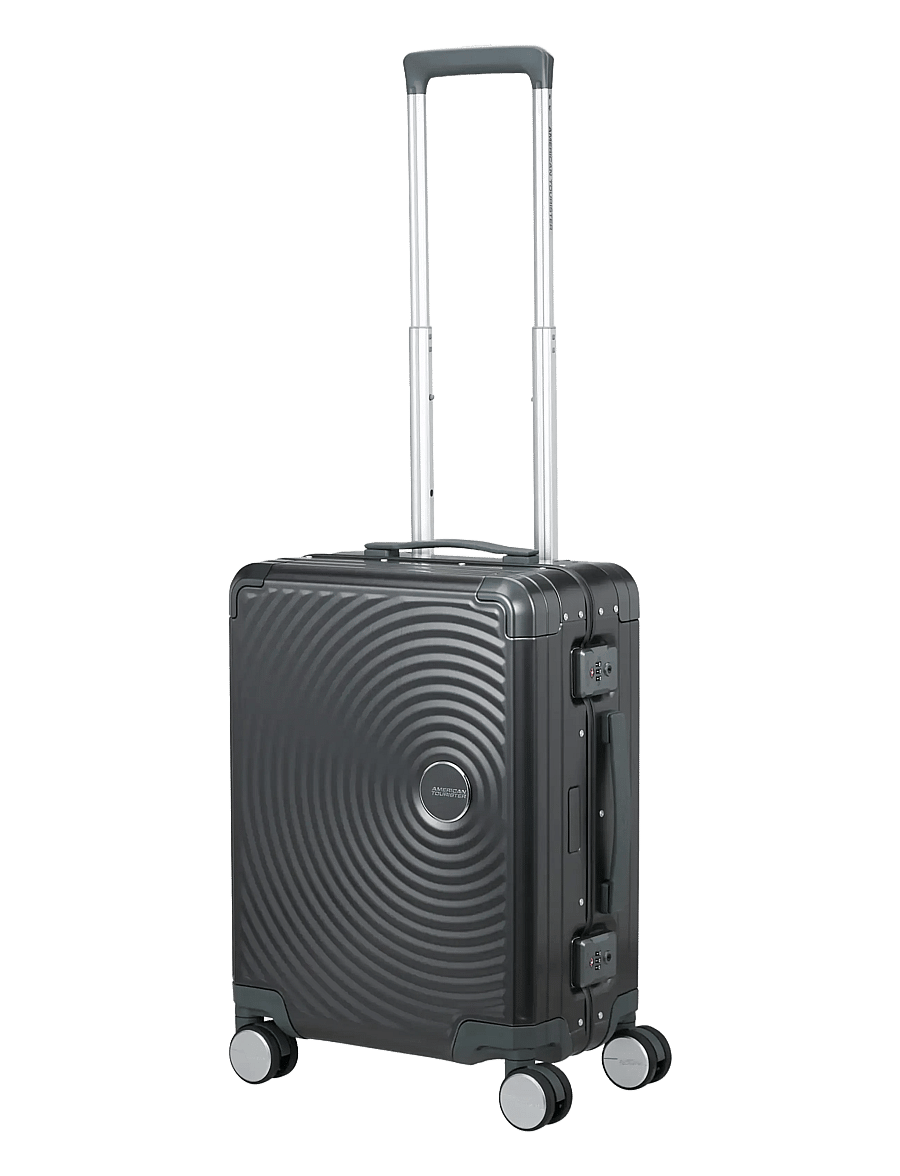 American Tourister - SOUNDBOX ALU SPINNER 55 - käsipagasi kohvrid - black - 4