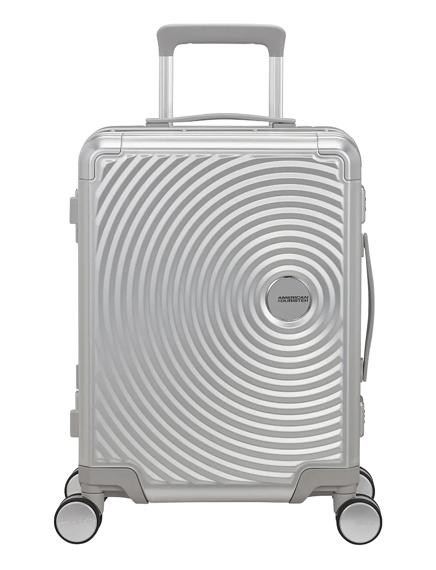 American Tourister - SOUNDBOX ALU SPINNER 55 - käsipagasi kohvrid - silver - 1