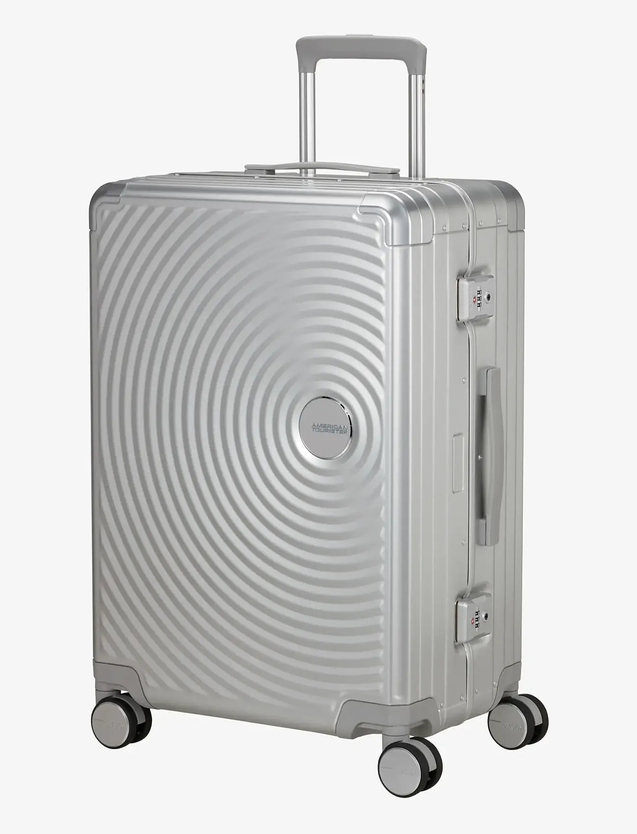 American Tourister - SOUNDBOX ALU SPINNER 68 - medium suitcases - silver - 1