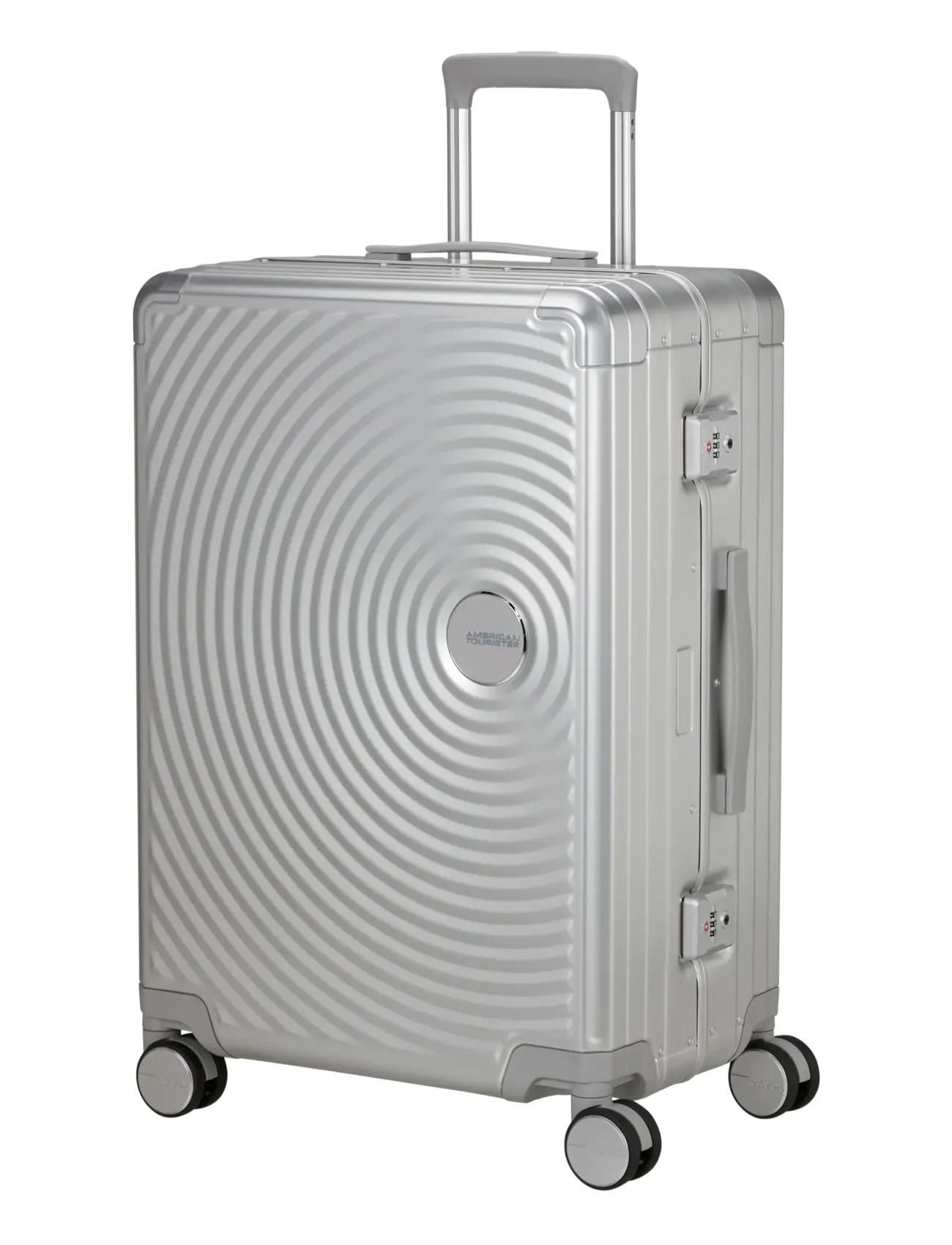 American Tourister - SOUNDBOX ALU SPINNER 68 - valises moyennes - silver - 1