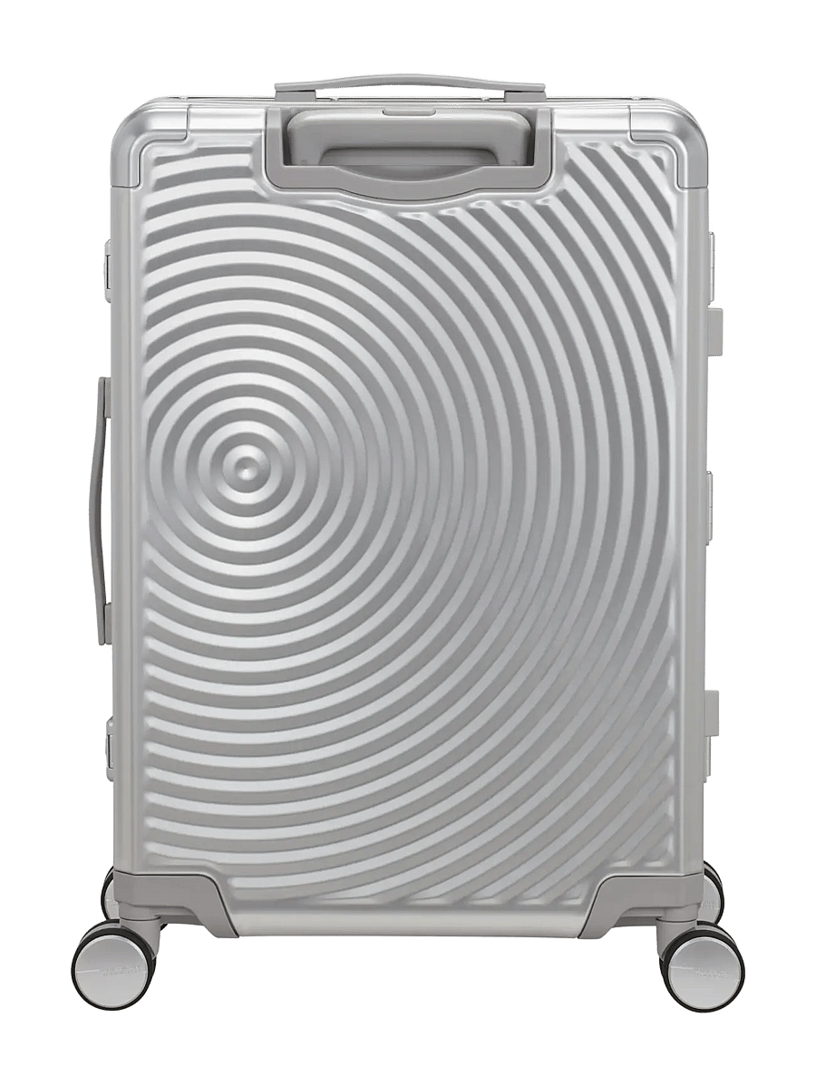 American Tourister - SOUNDBOX ALU SPINNER 68 - walizki średniej wielkości - silver - 4