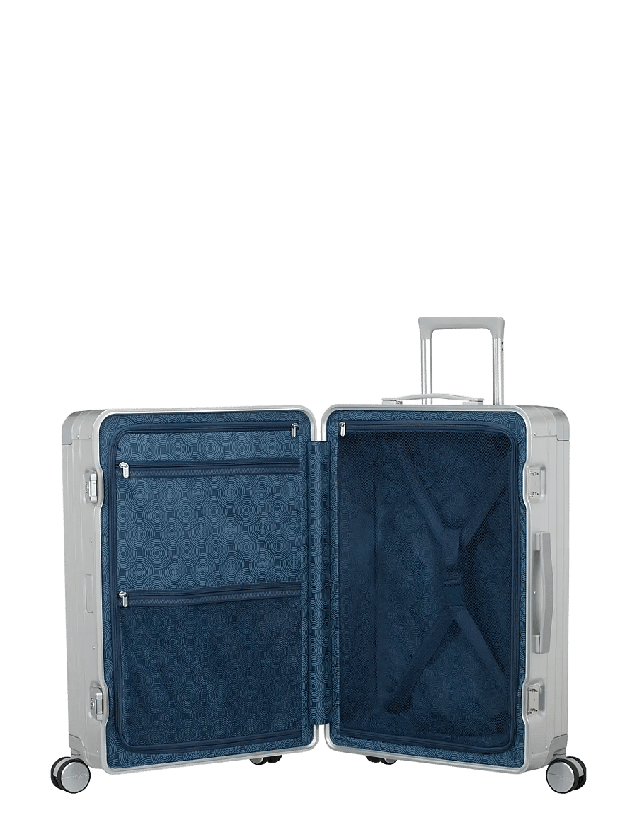 American Tourister - SOUNDBOX ALU SPINNER 68 - walizki średniej wielkości - silver - 5
