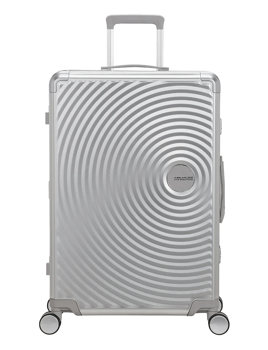 American Tourister - SOUNDBOX ALU SPINNER 77 - store kufferter - silver - 0