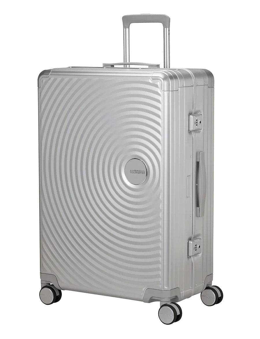 American Tourister - SOUNDBOX ALU SPINNER 77 - store kufferter - silver - 1
