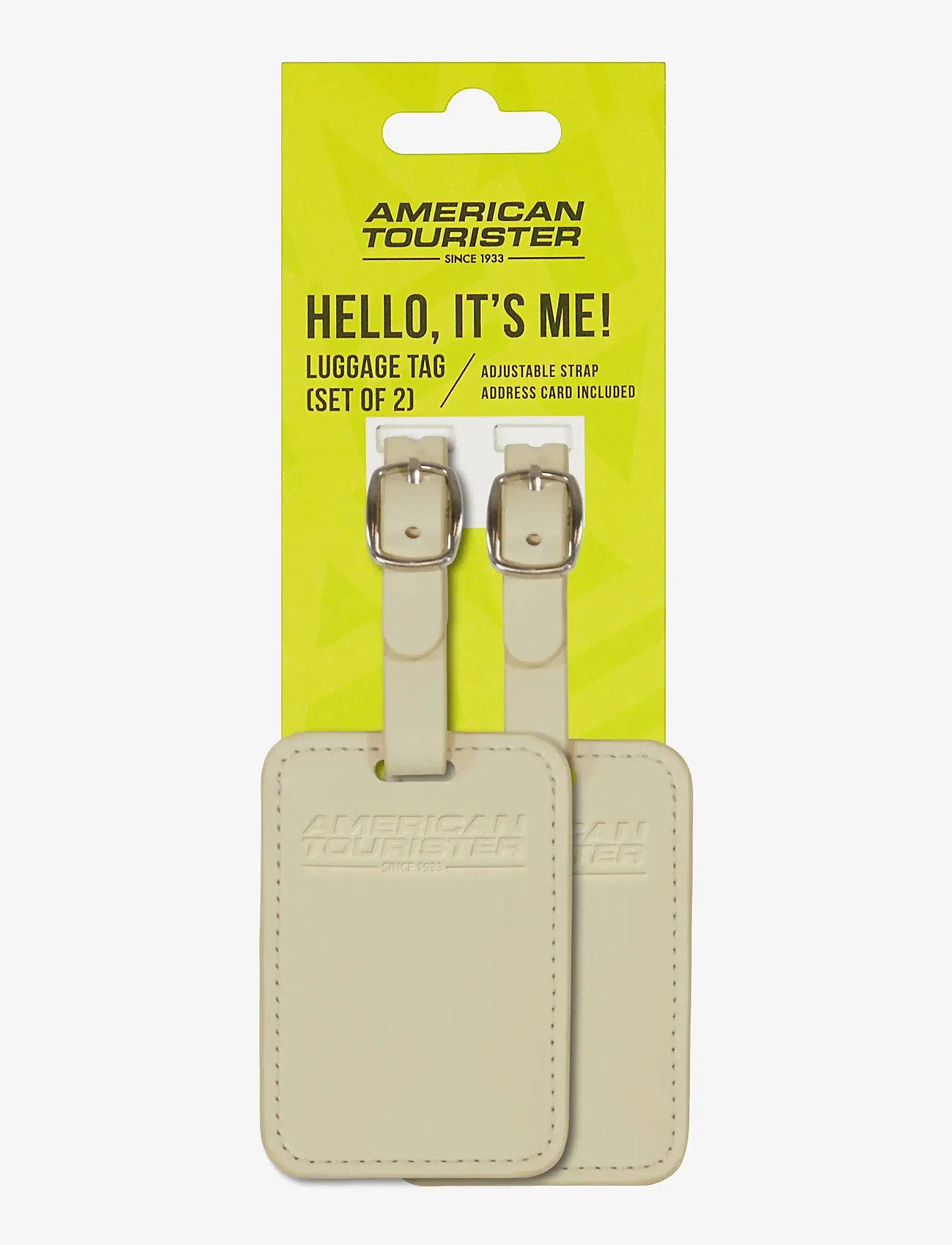 American Tourister - TA LUGGAGE TAG X2 - shoppa efter tillfälle - coconut sand - 0