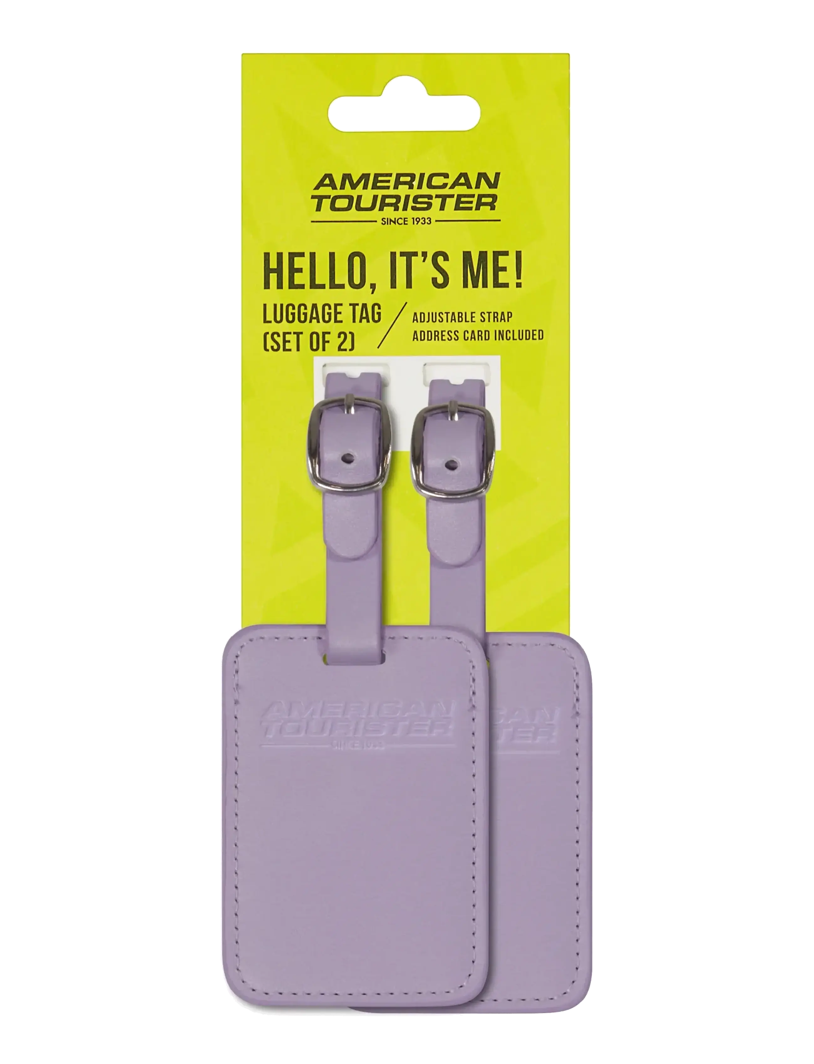American Tourister Ta Luggage Tag X2, 8, Travel Accessories, Lila - Tags, Frauen